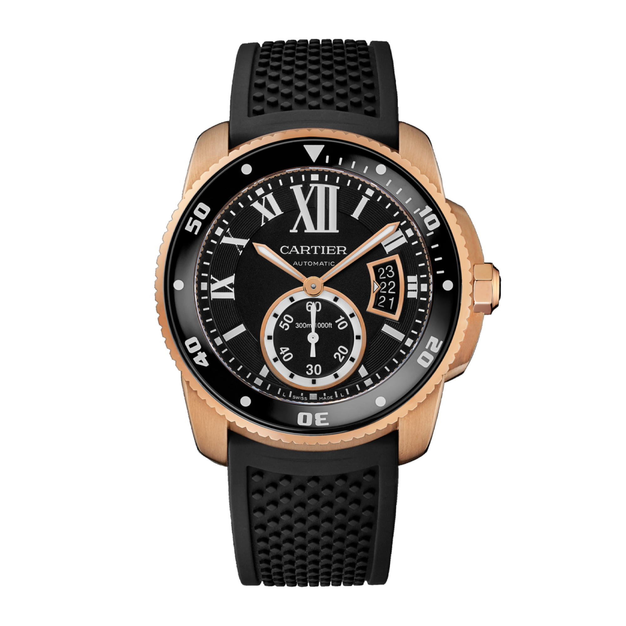 Calibre de Cartier Rose Gold Black Dial 42mm Product Image