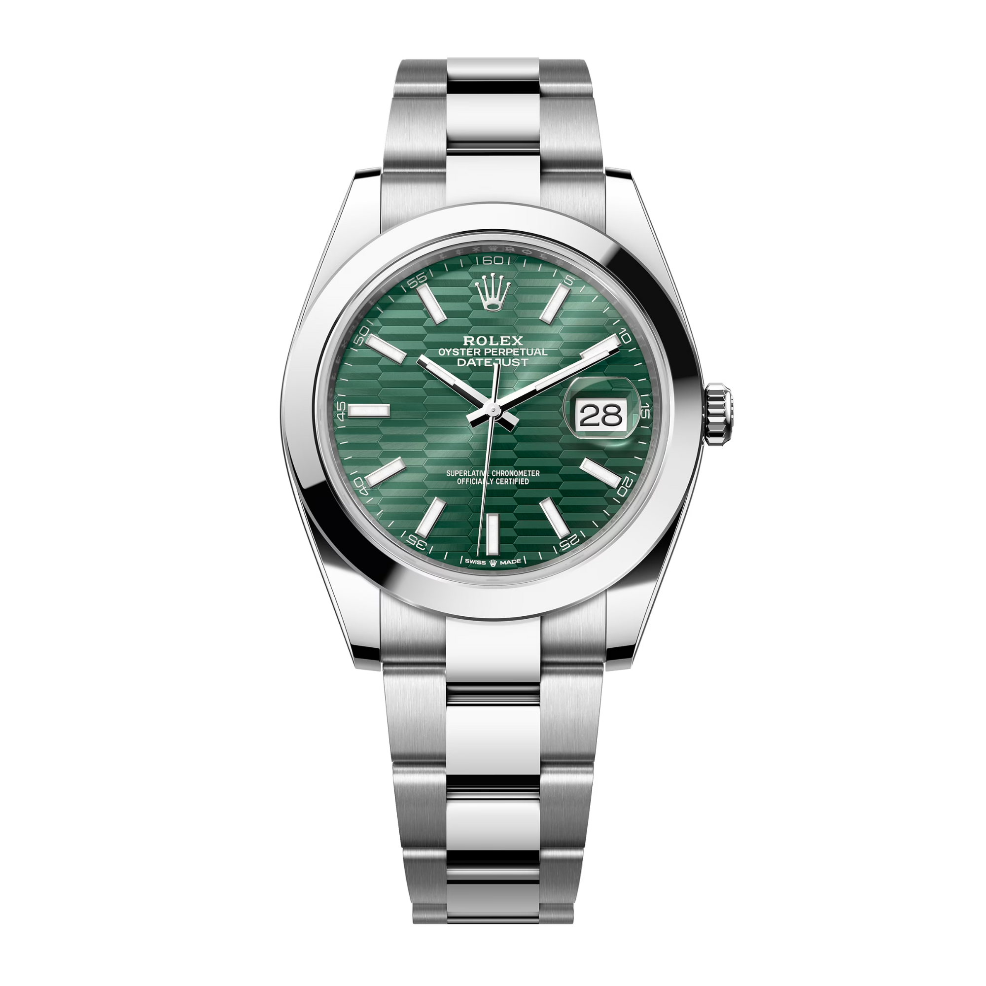 Rolex Datejust Steel Jubilee Green Dial 41mm 126300-0022