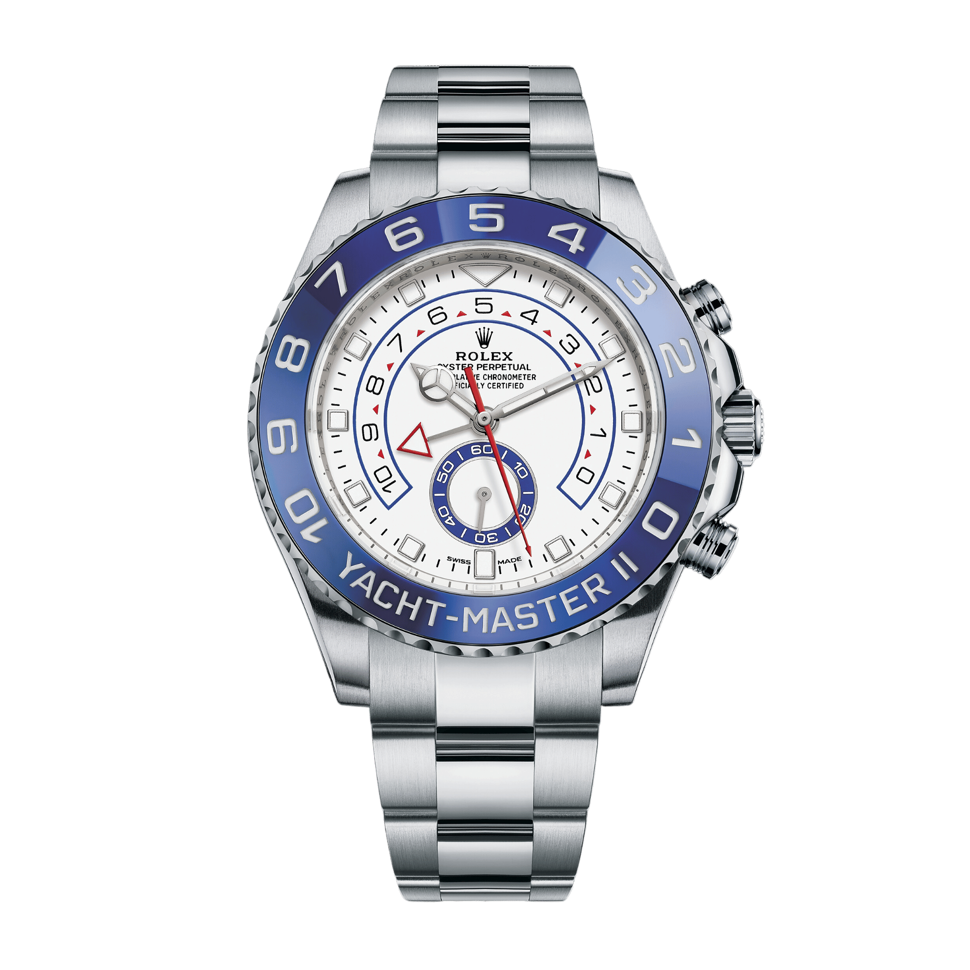 Rolex Yacht-Master II Rose Gold & Steel White Dial 44mm 116681