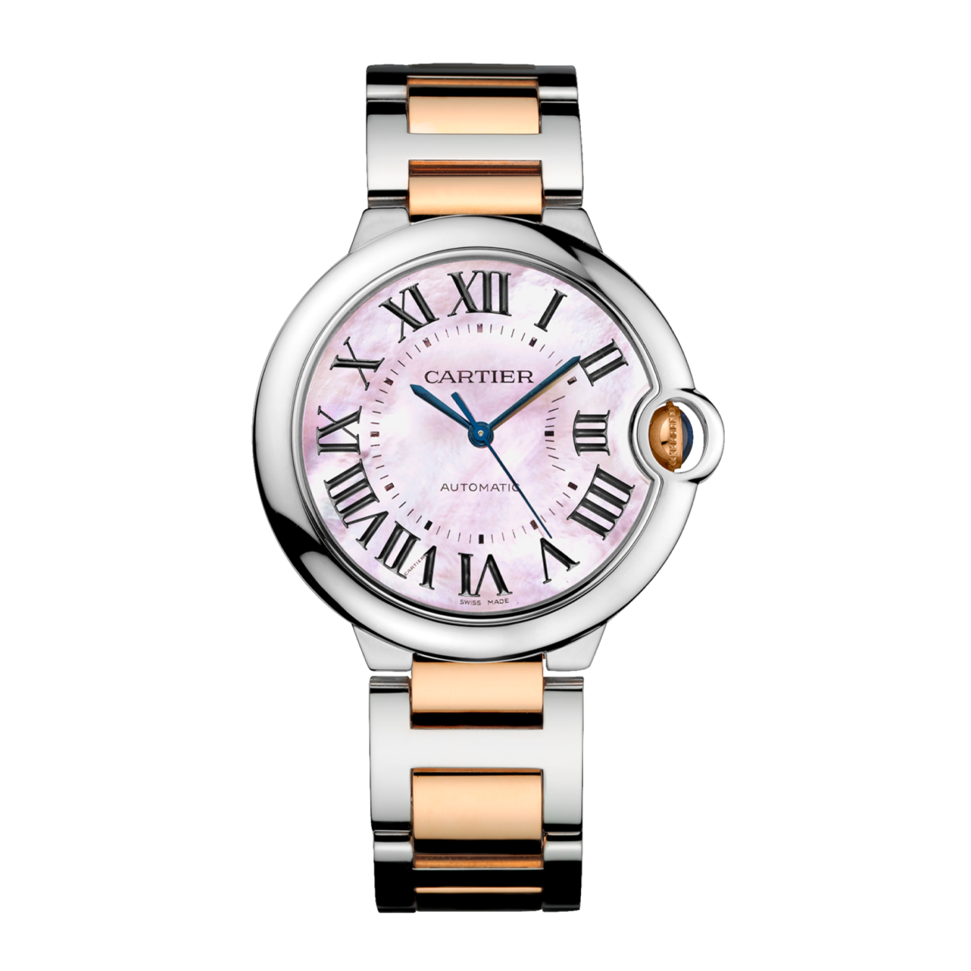 Ballon Bleu de Cartier Rose Gold & Steel Pink Dial 36mm Product Image