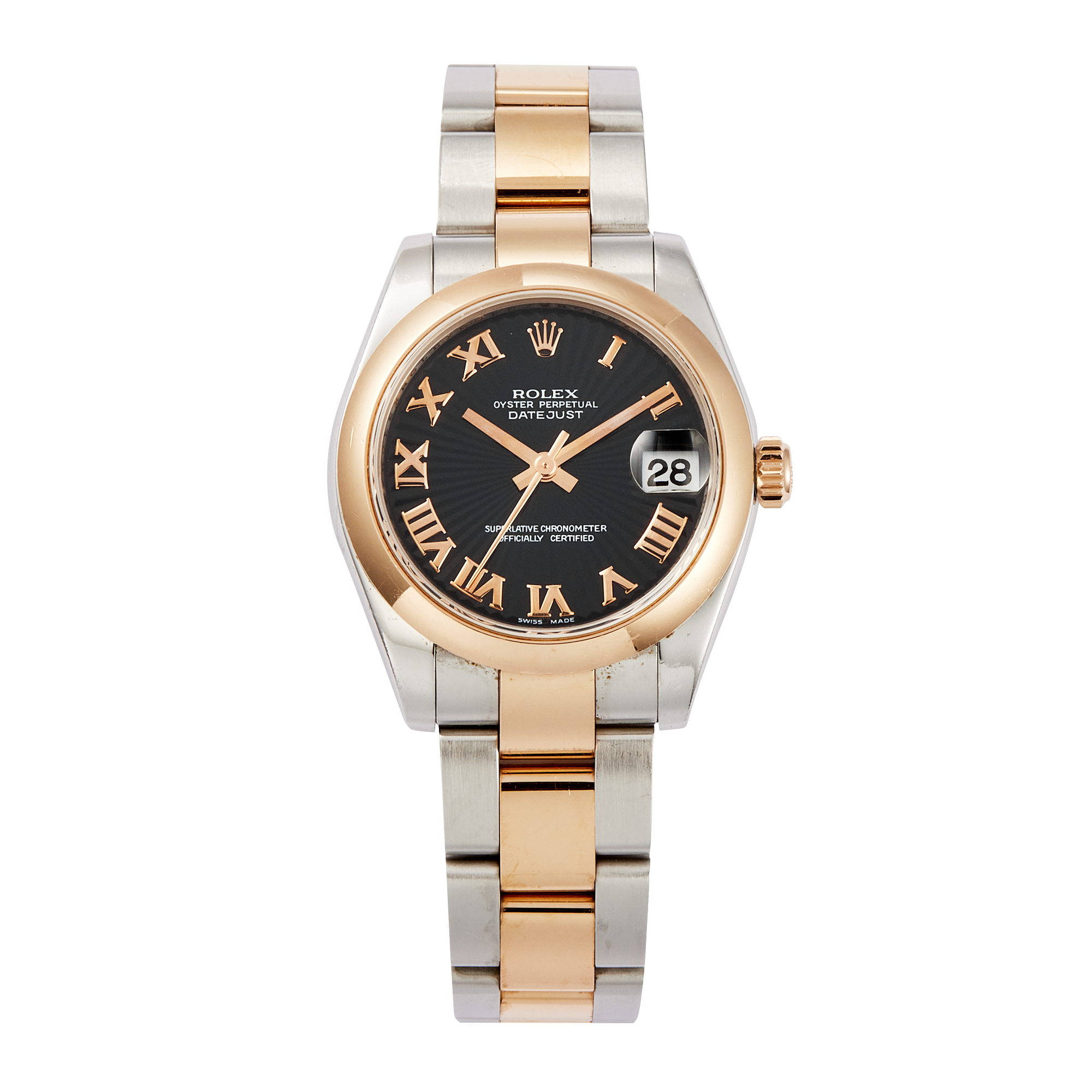 Datejust Rose Gold & Steel Black Dial 31mm Product Image