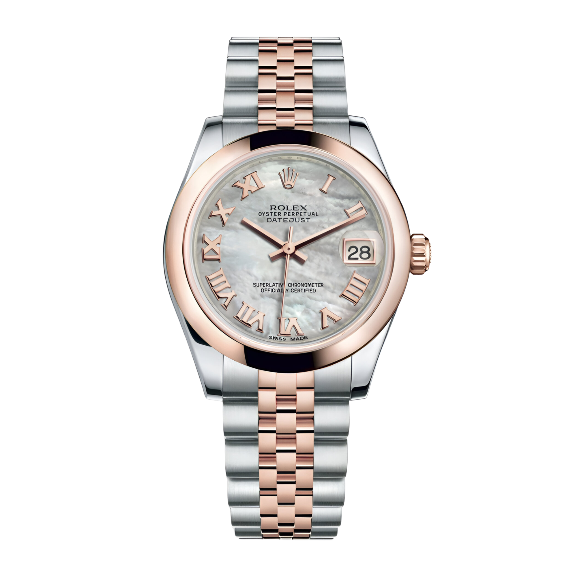 Datejust Rose Gold & Steel Jubilee Mother of Pearl Dial 31mm Product Image