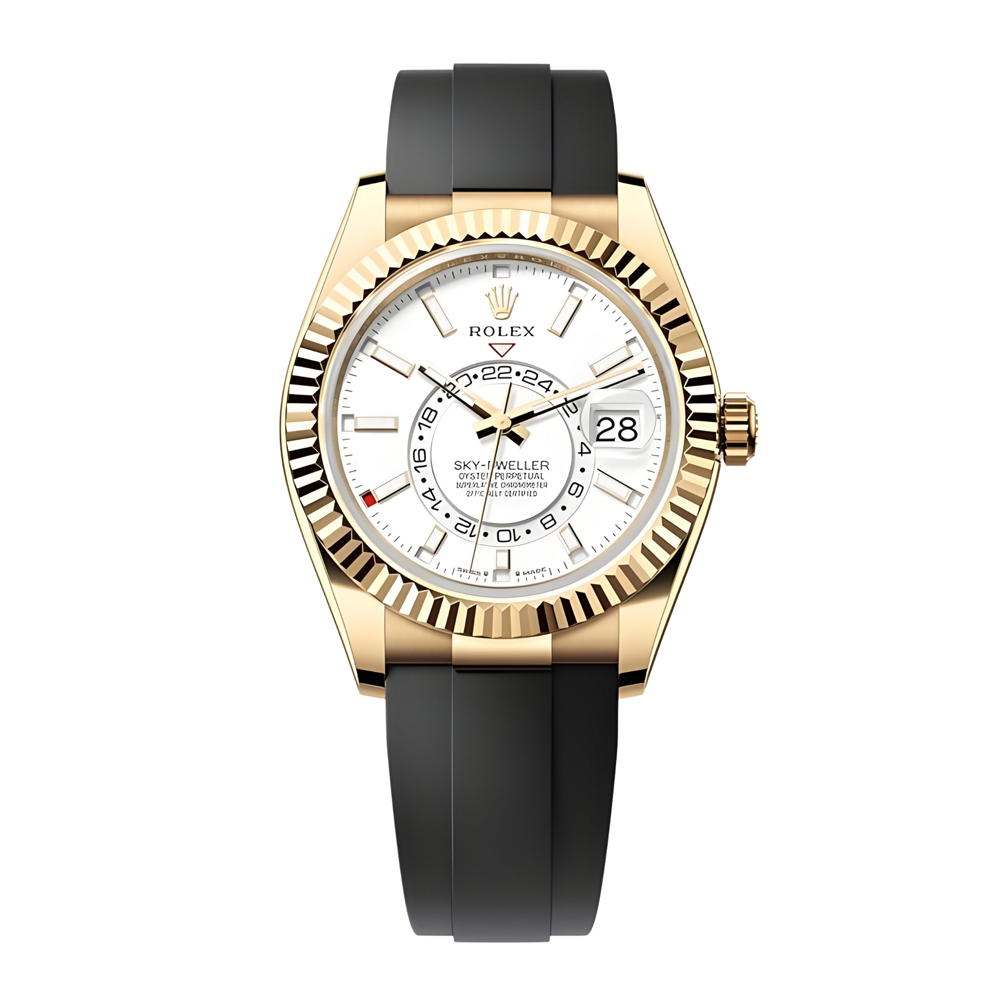 Sky-Dweller Yellow Gold Oysterflex White Dial 42mm Product Image