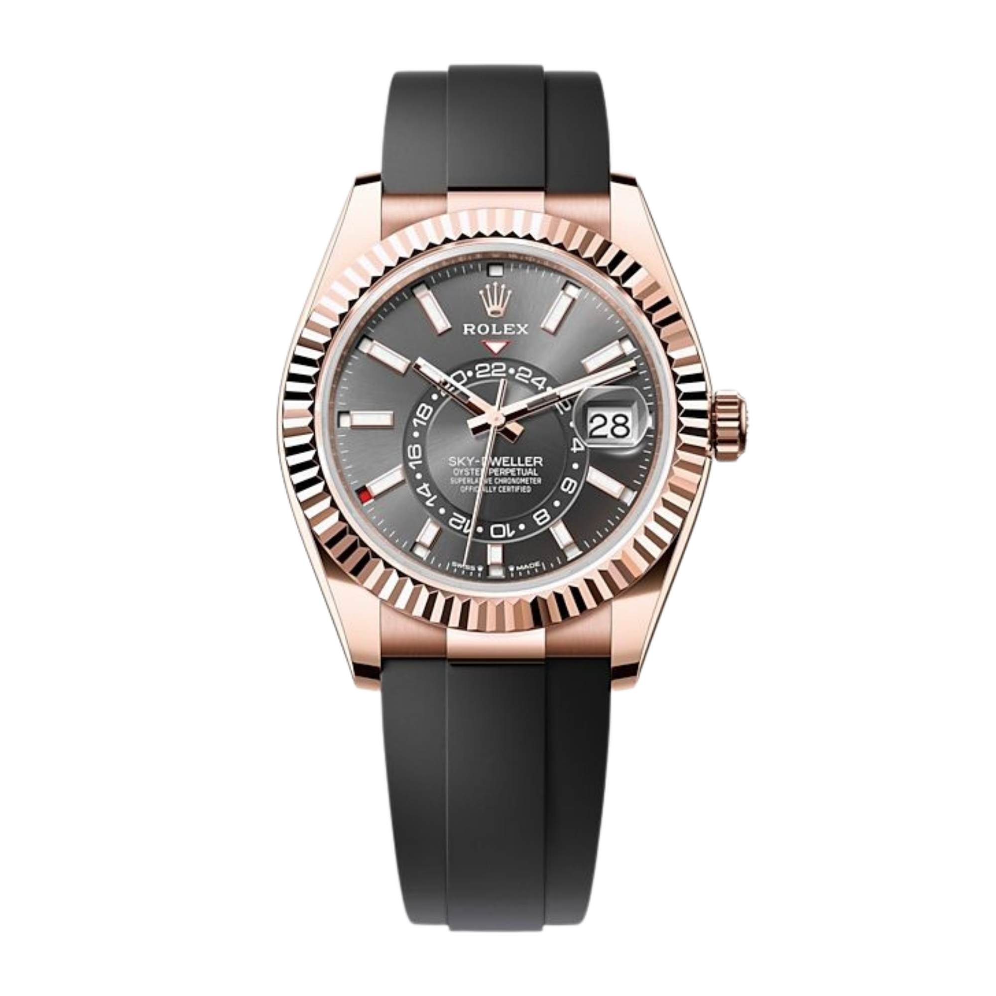 Sky-Dweller Rose Gold Oysterflex Grey Dial 42mm Product Image