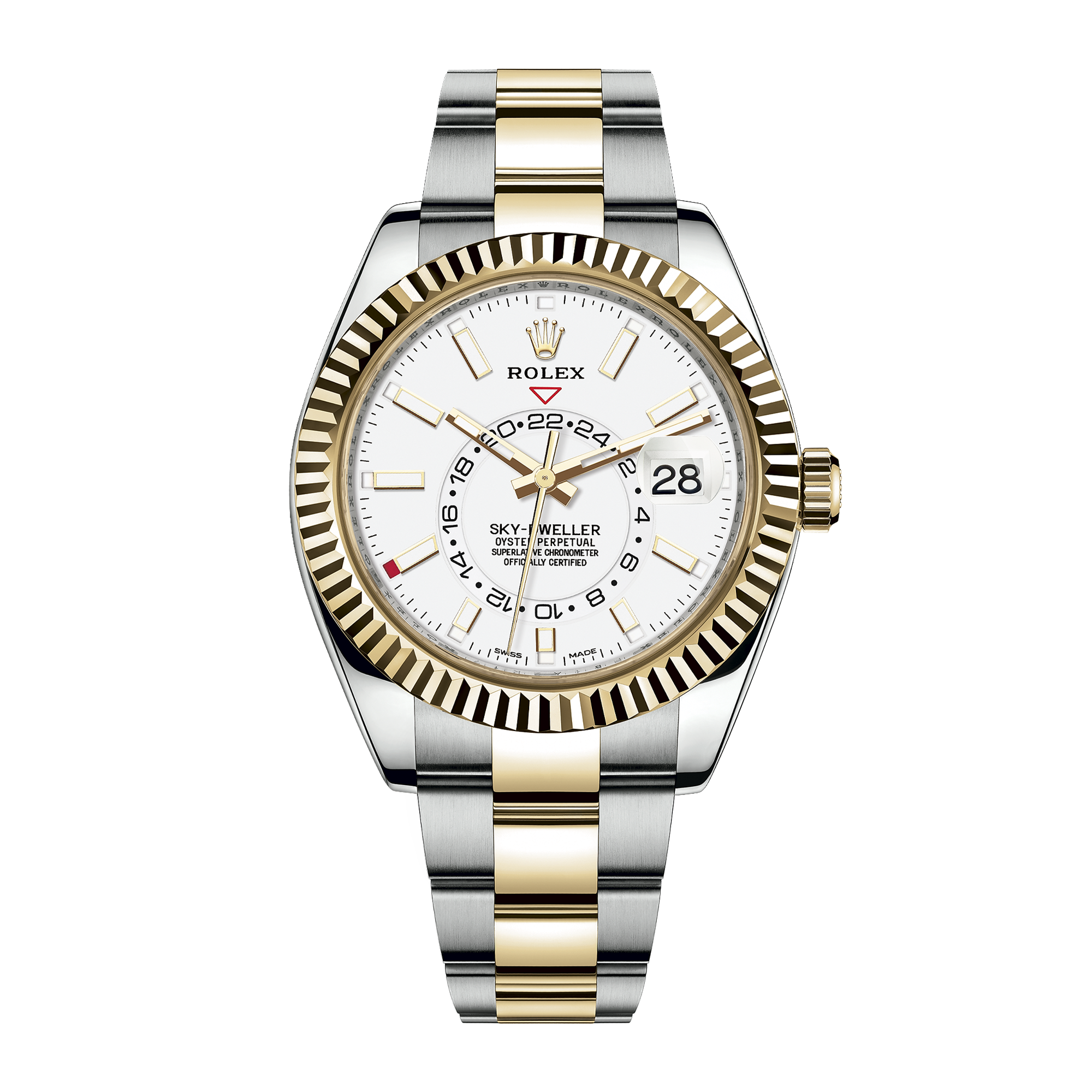 Sky-Dweller Yellow Gold & Steel White Dial 42mm Product Image