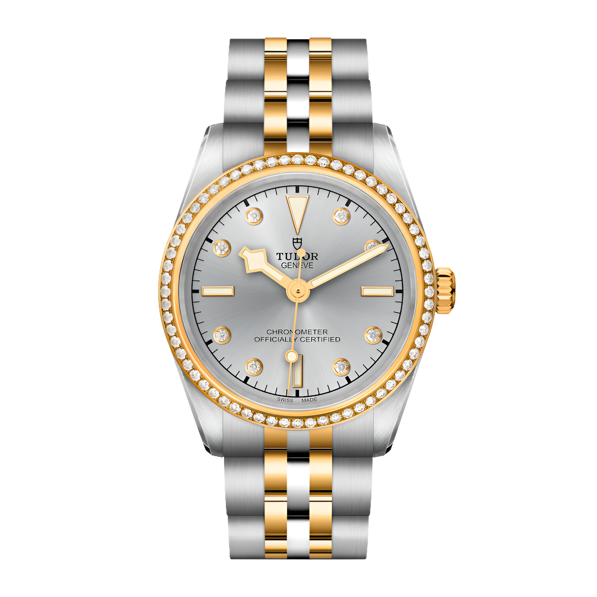 Black Bay Yellow Gold & Steel Diamond Silver Dial 31mm Product Image