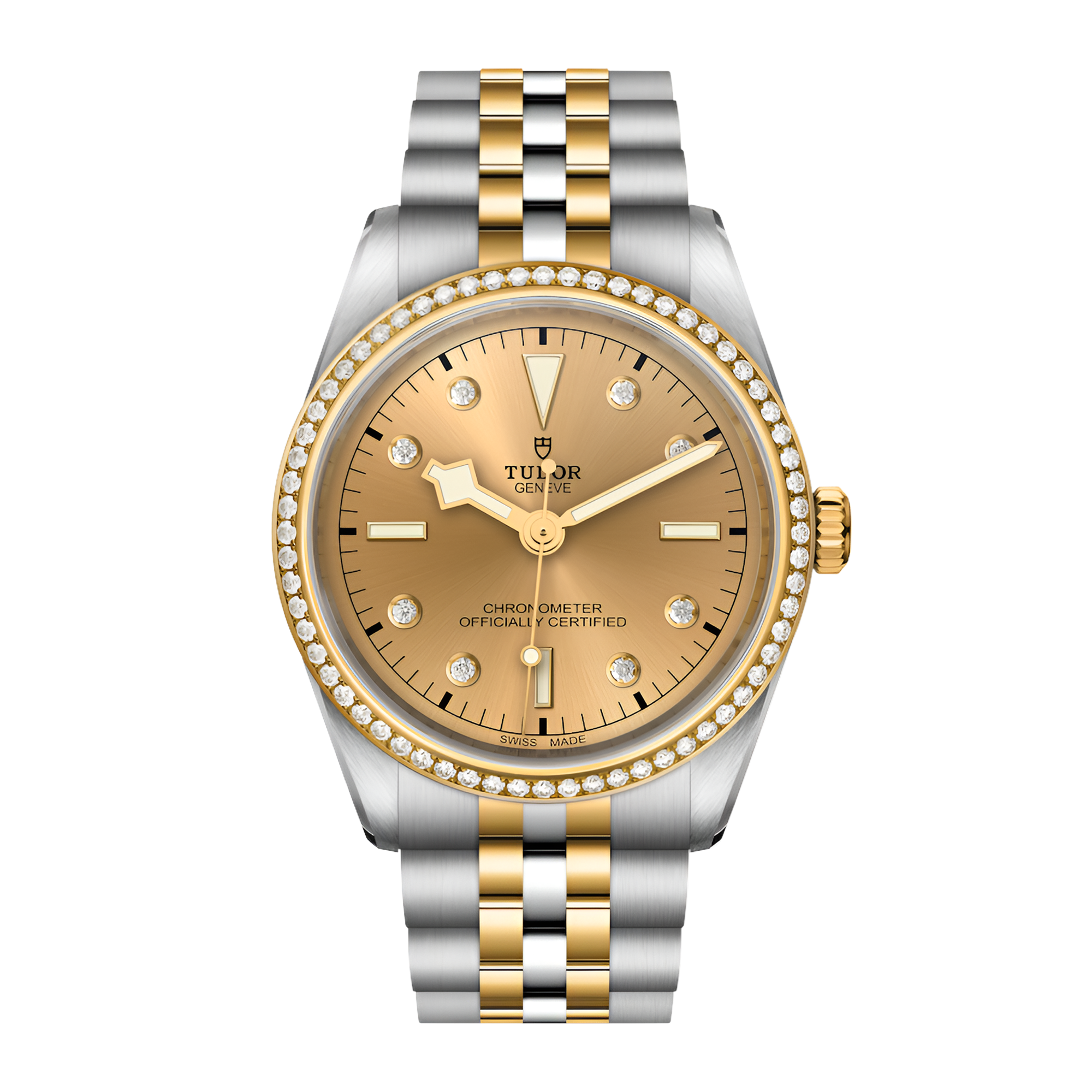 Black Bay Yellow Gold & Steel Diamond Champagne Dial 36mm Product Image
