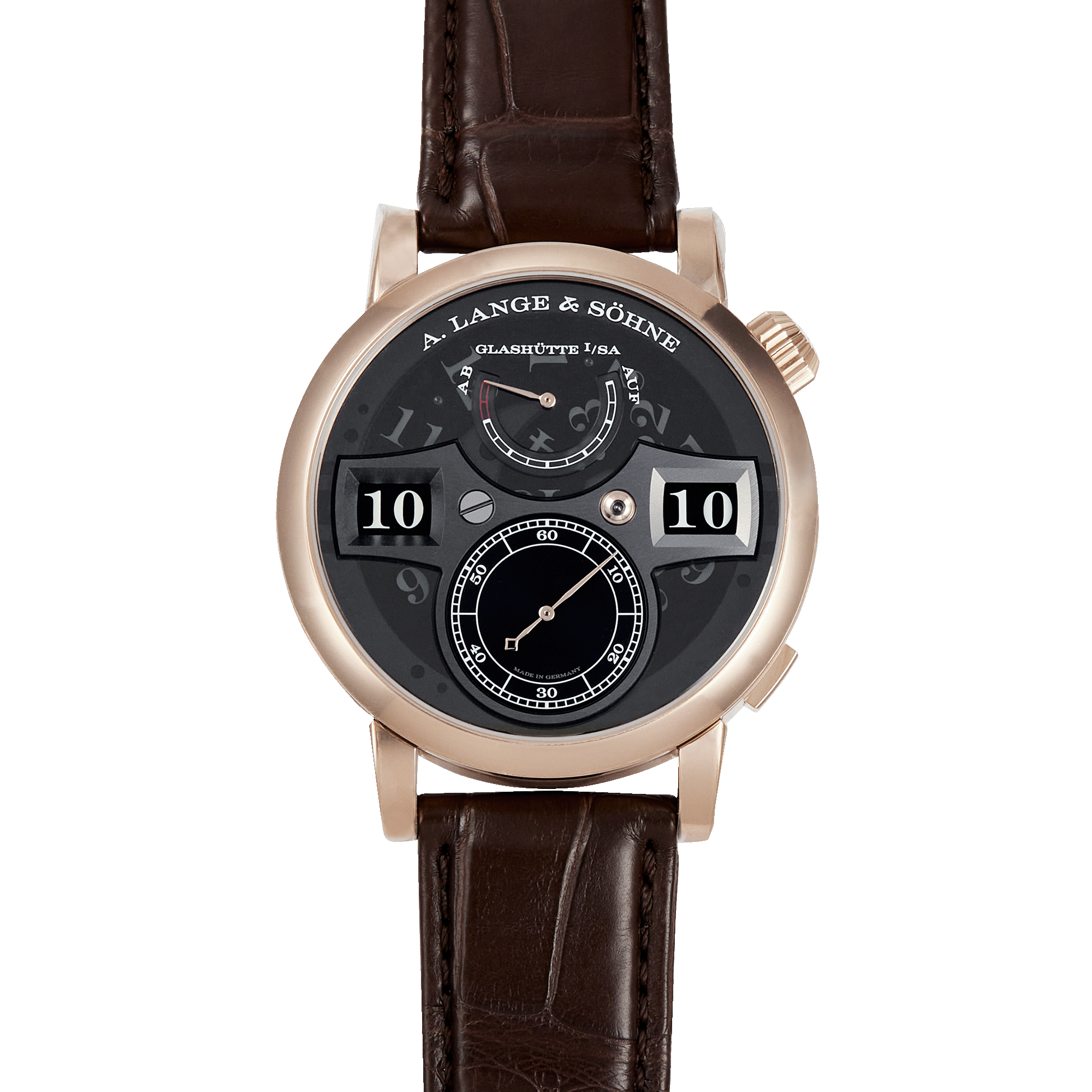 A. Lange & Söhne Zeitwerk White Gold Black Dial 41mm 140.029
