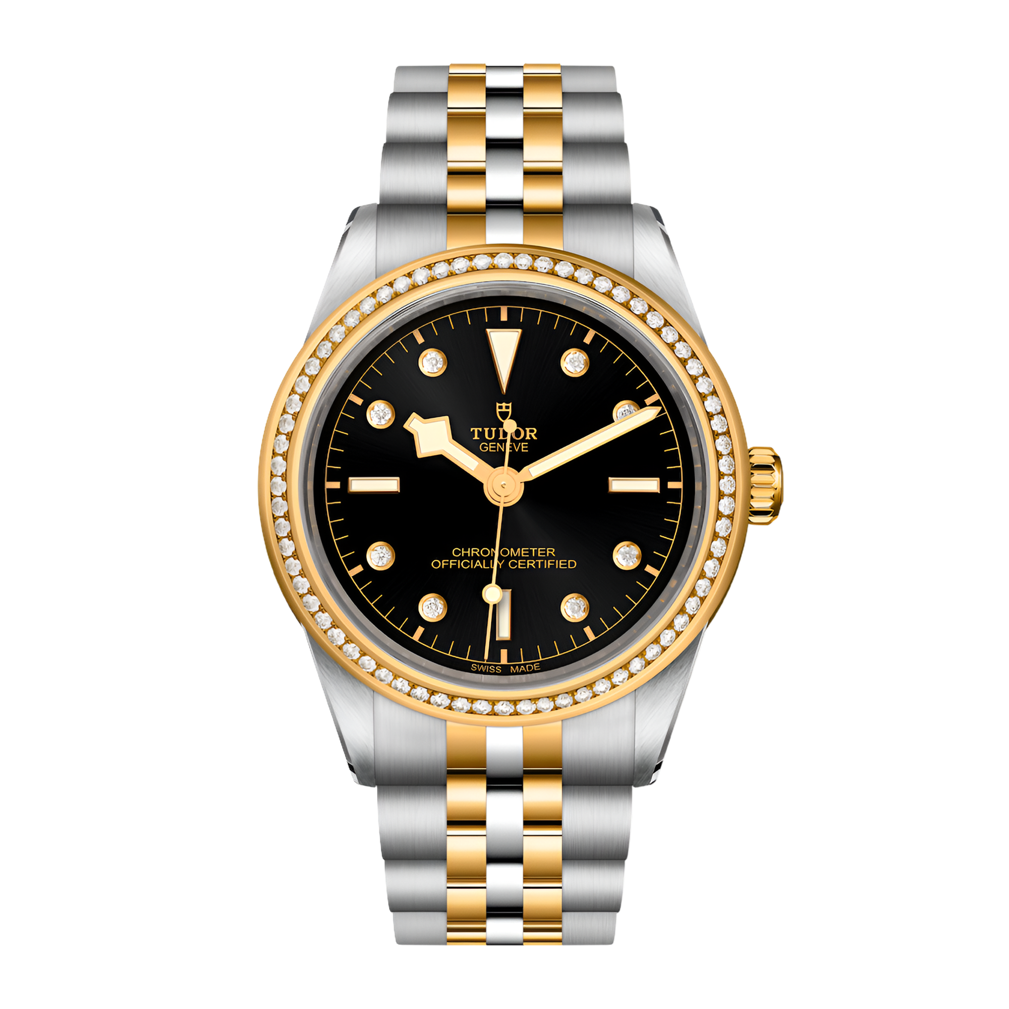 Black Bay Yellow Gold & Steel Diamond Black Dial 39mm Product Image