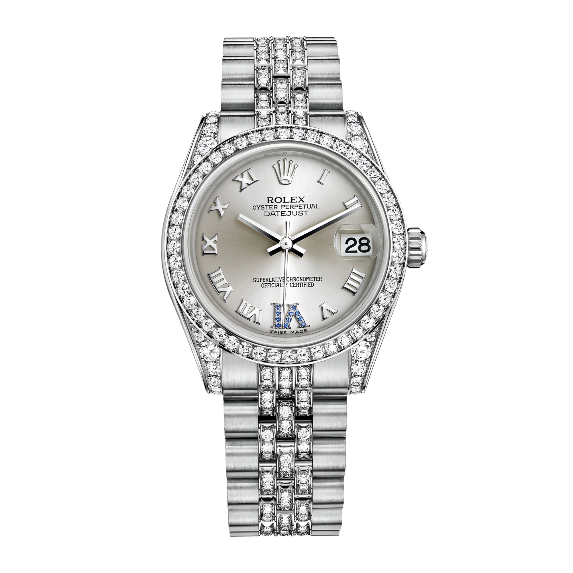 Rolex Datejust Yellow Gold & Steel Jubilee Silver Dial 31mm