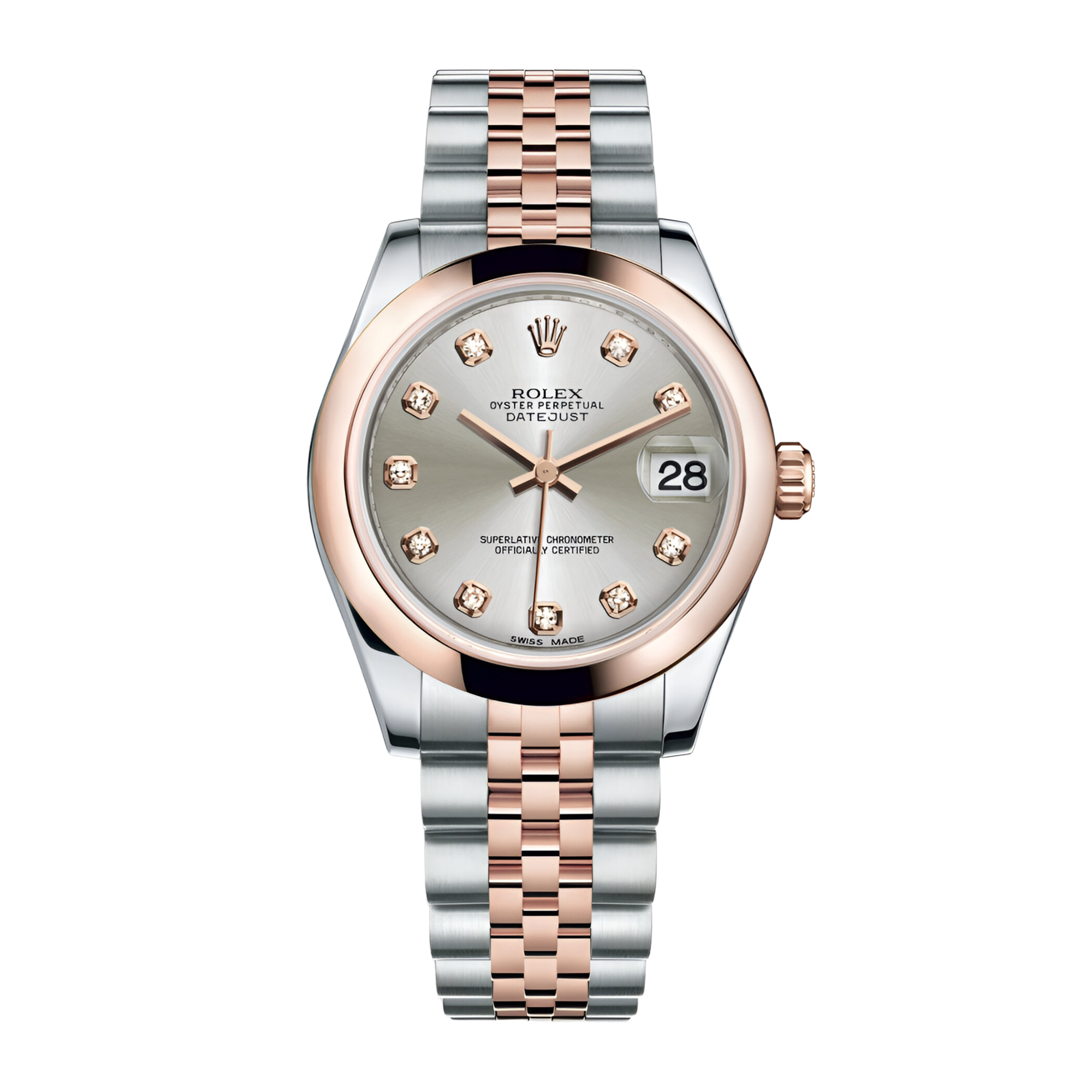 Rolex Datejust Rose Gold & Steel Grey Dial 31mm 278271-0030 - Make