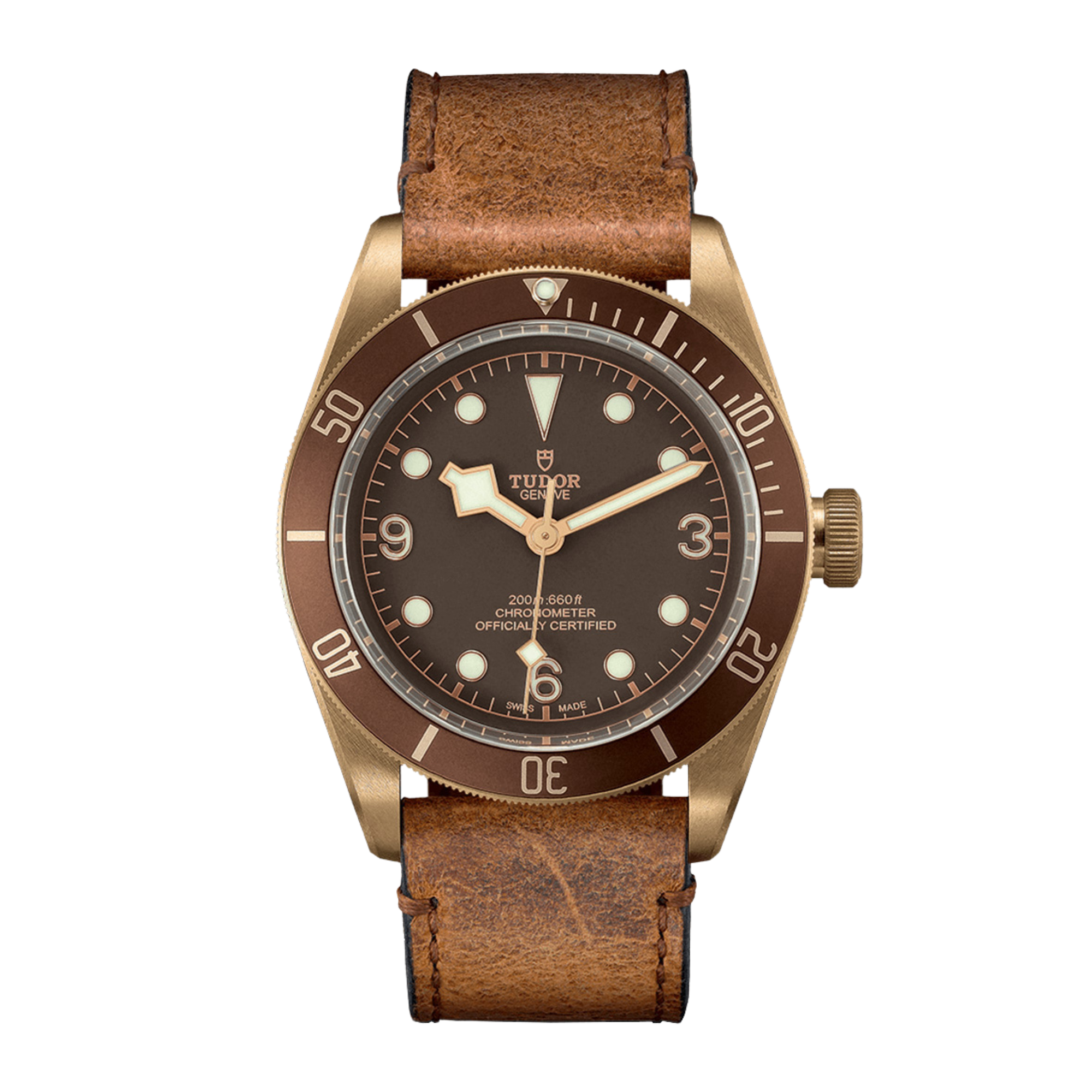 Leather Watch Strap Tudor Black Bay Bronze Leather Strap Tudor