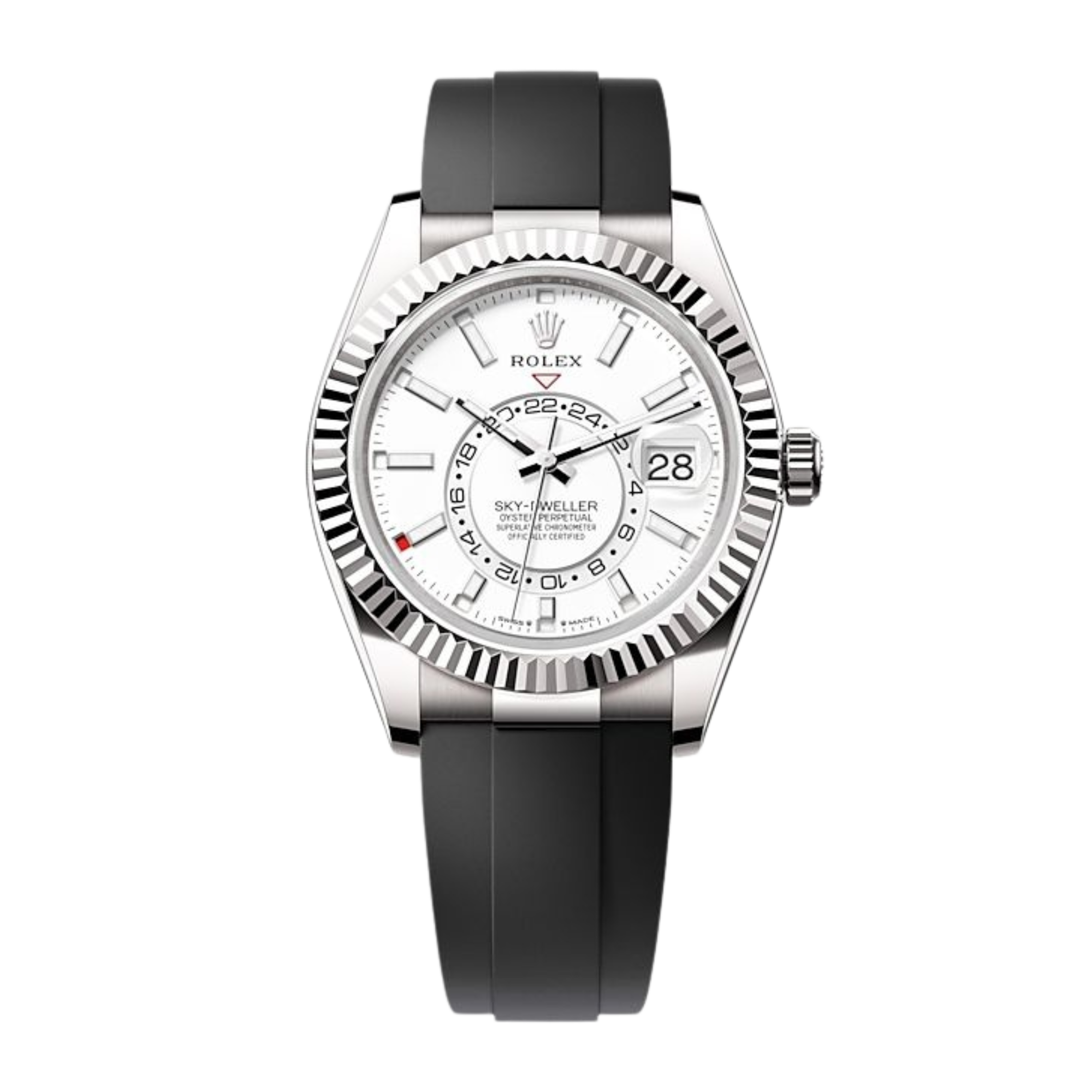 Sky-Dweller White Gold Oysterflex White Dial 42mm Product Image
