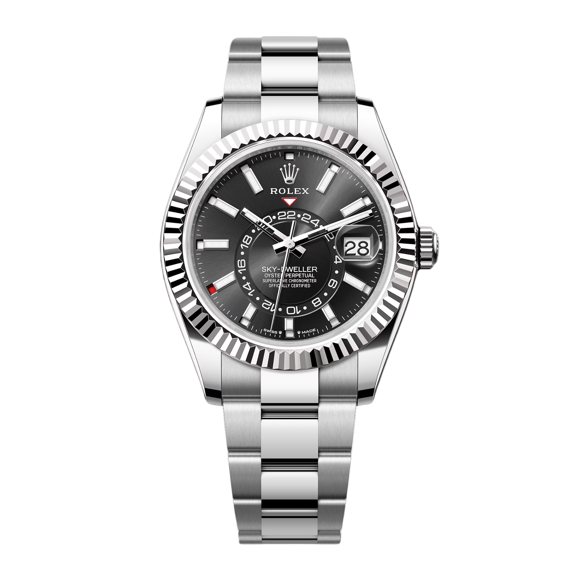 Rolex Sky-Dweller Yellow Gold & Steel Black Dial 42mm 336933-0003