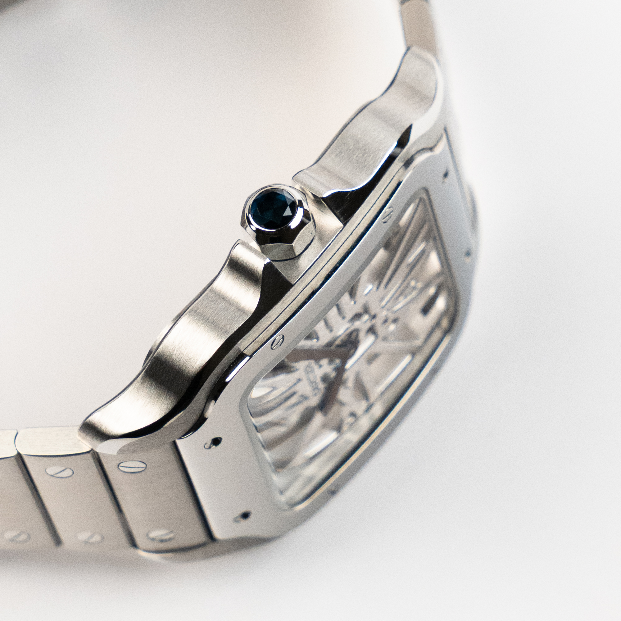 Santos de Cartier Steel Skeleton Dial 39mm Product Image 4