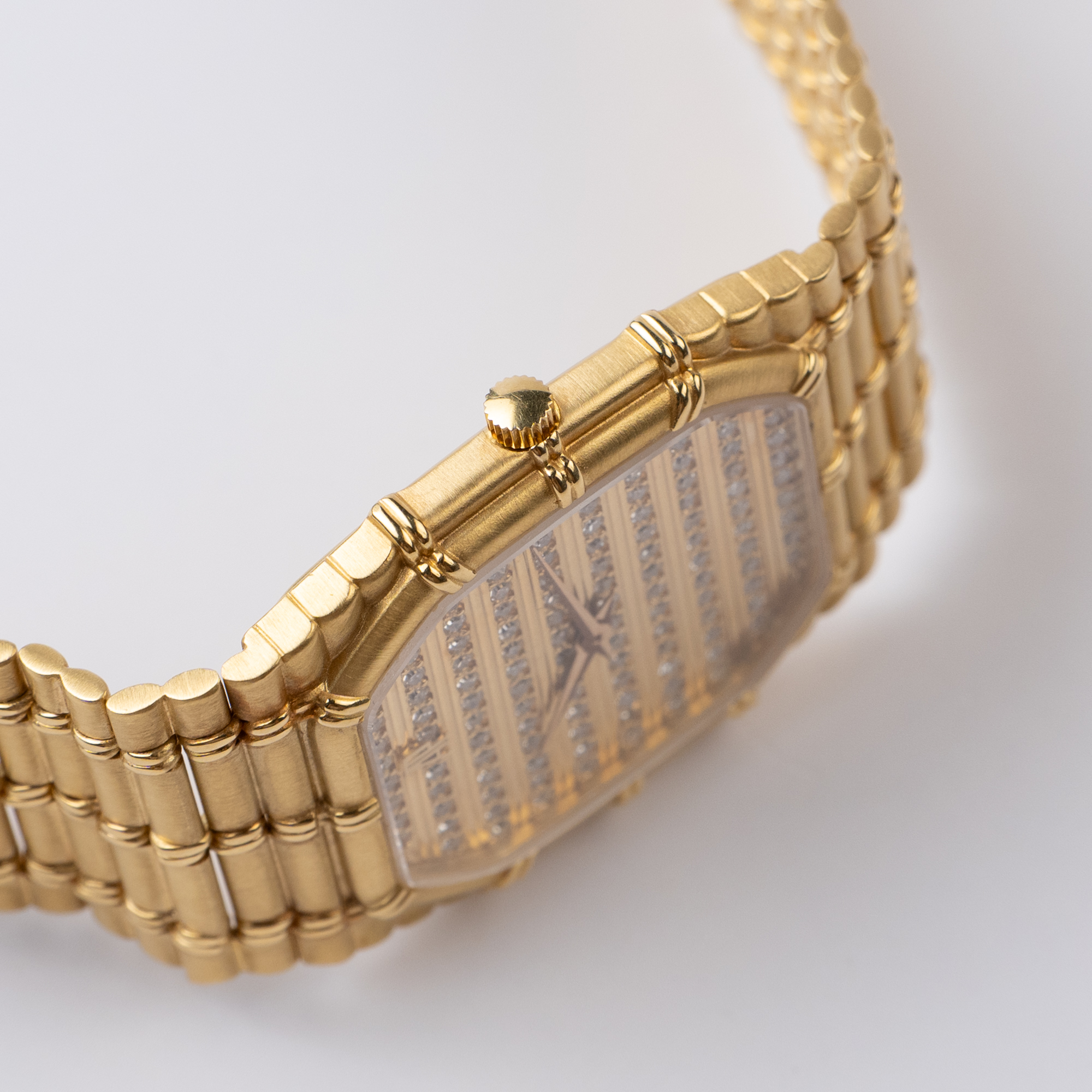Vintage Bamboo Yellow Gold Pavé Dial 27mm Product Image 7