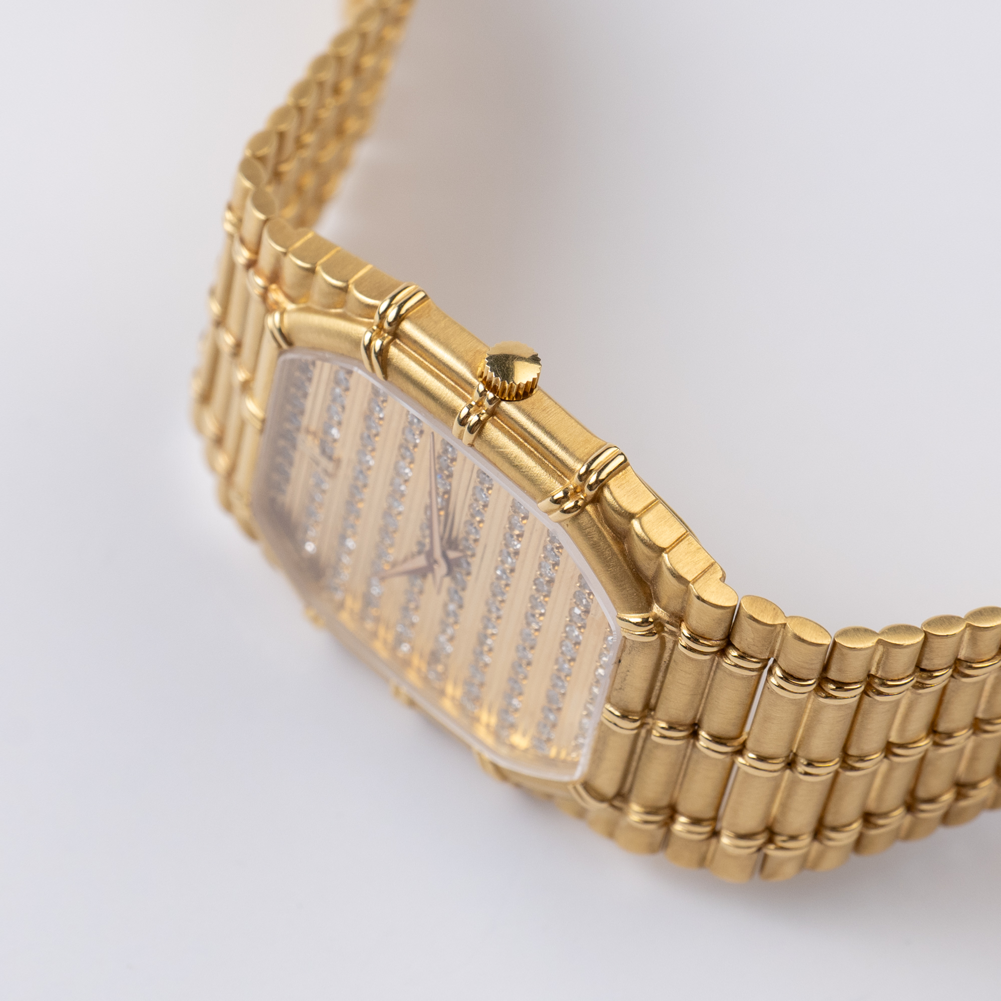 Vintage Bamboo Yellow Gold Pavé Dial 27mm Product Image 8