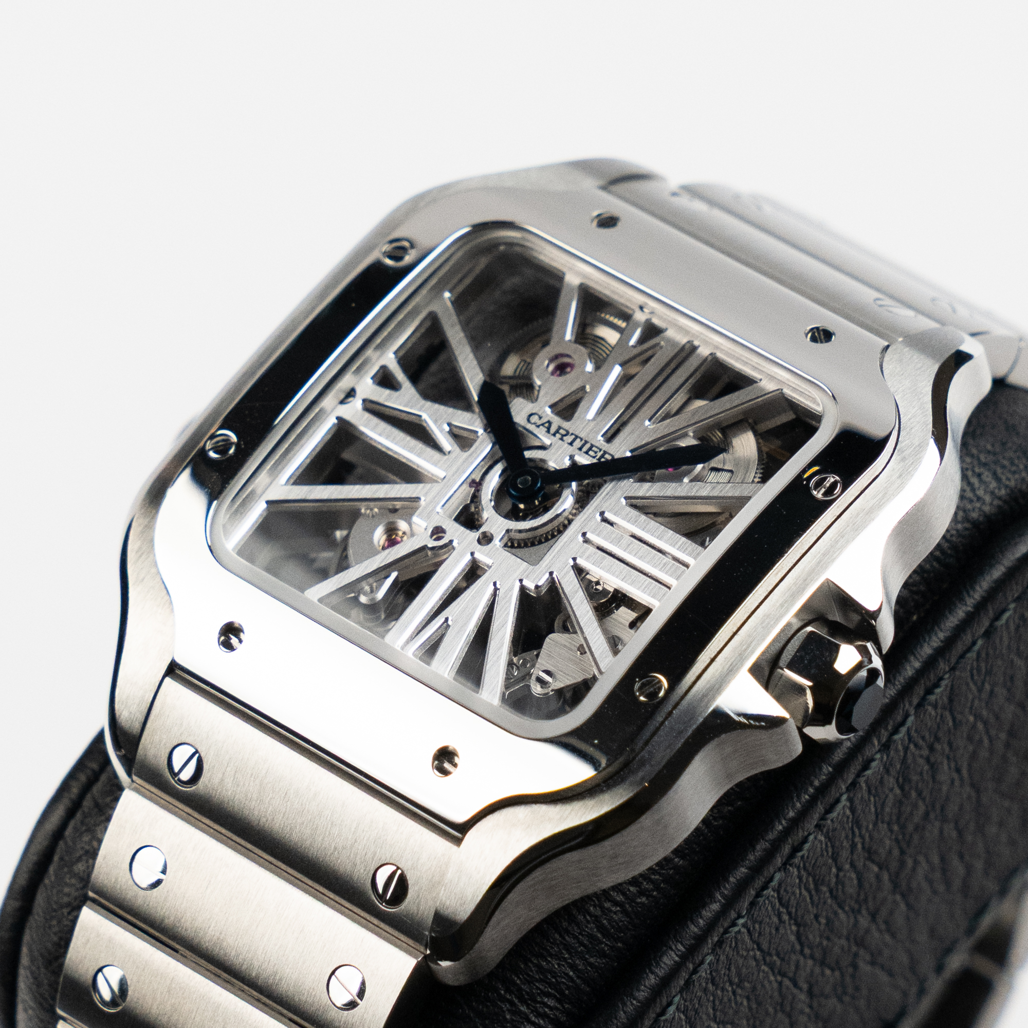 Santos de Cartier Steel Skeleton Dial 39mm Product Image 1