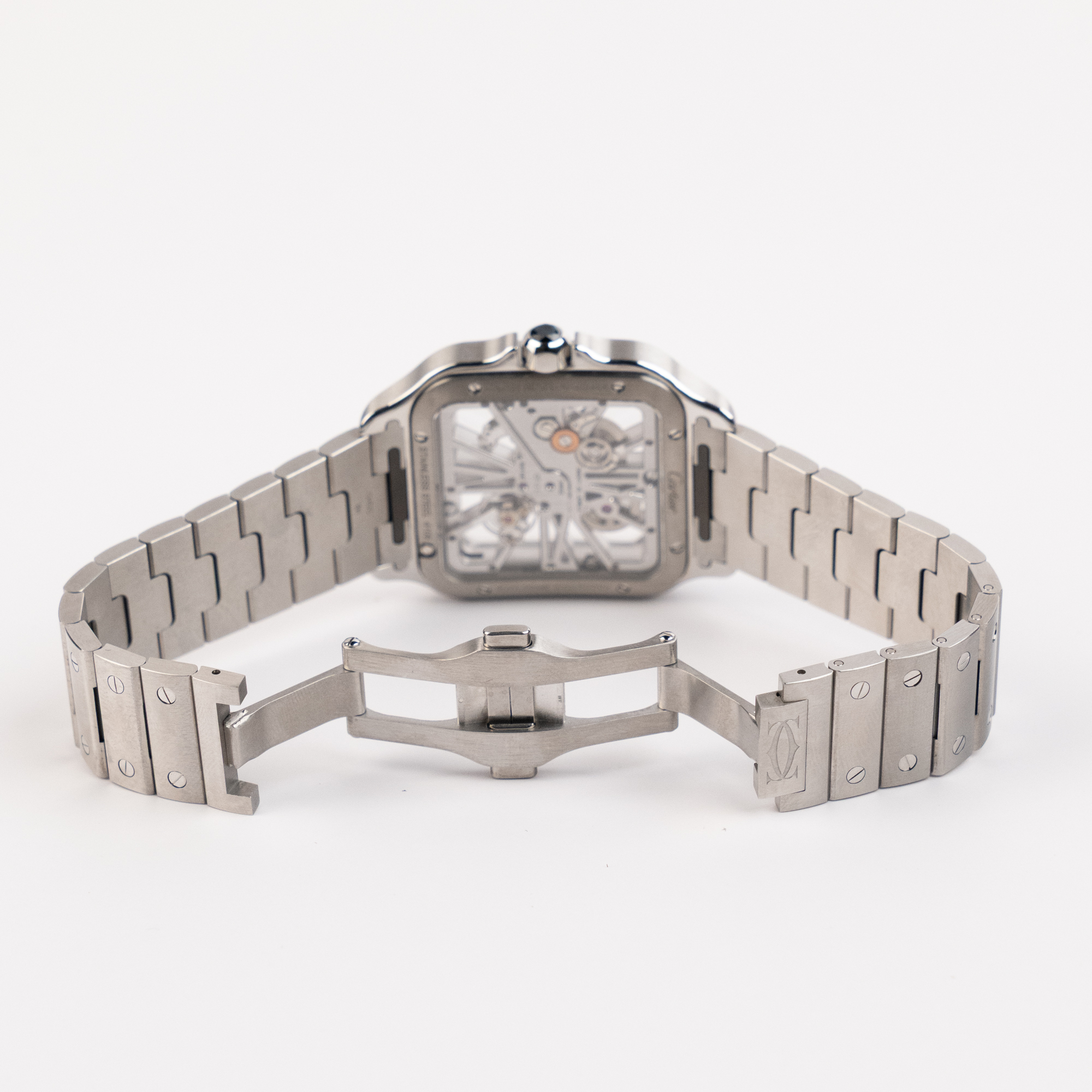 Santos de Cartier Steel Skeleton Dial 39mm Product Image 10