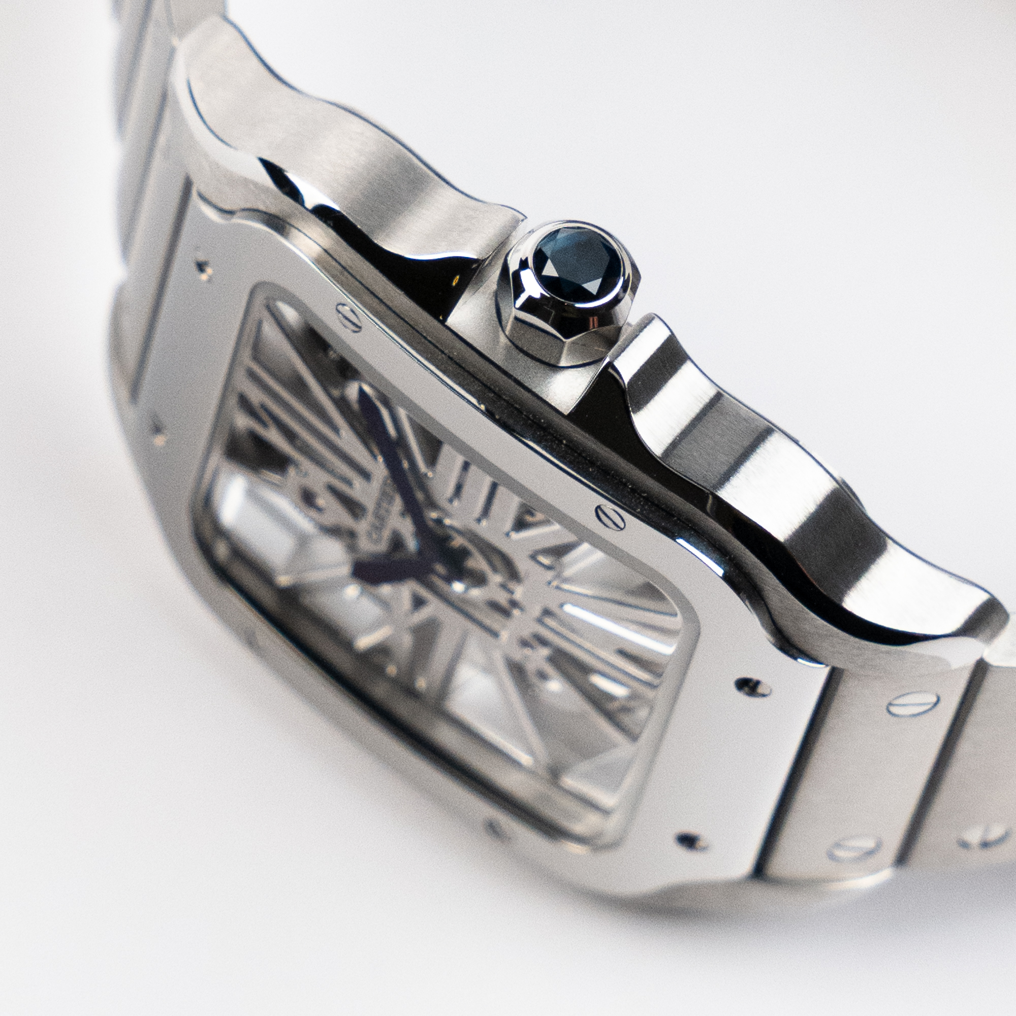 Santos de Cartier Steel Skeleton Dial 39mm Product Image 5