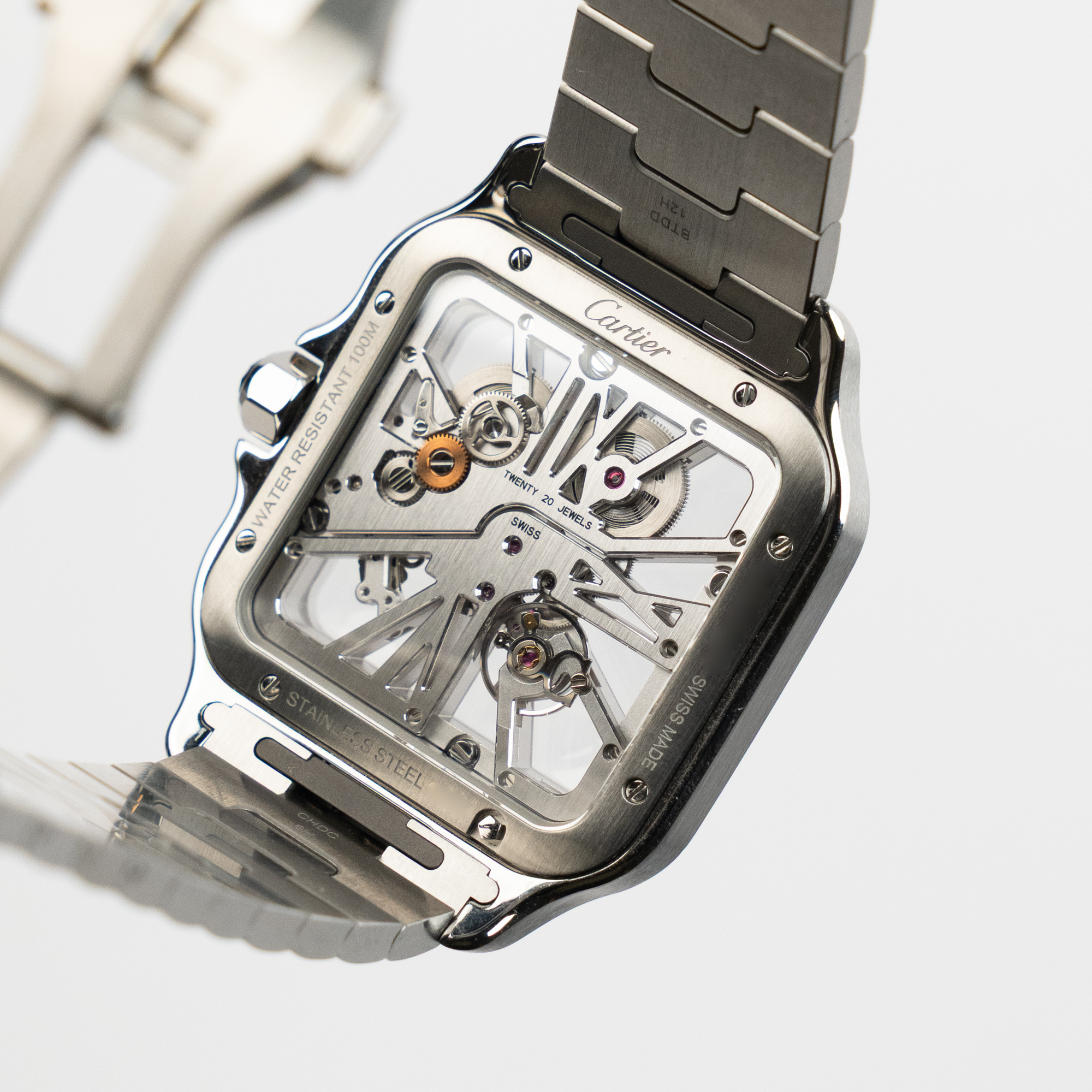 Santos de Cartier Steel Skeleton Dial 39mm Product Image 6