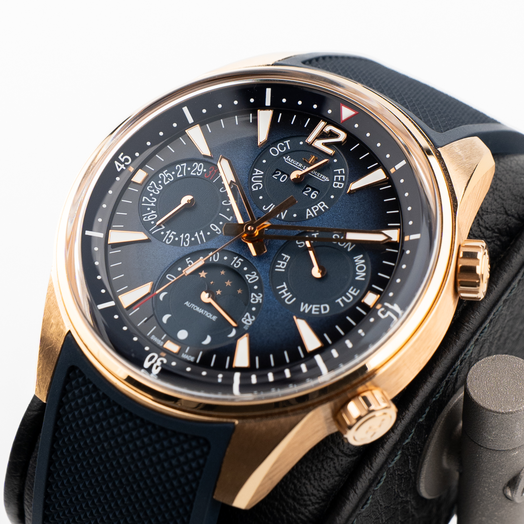 Polaris Perpetual Calendar Rose Gold Blue Dial 42mm Product Image 1
