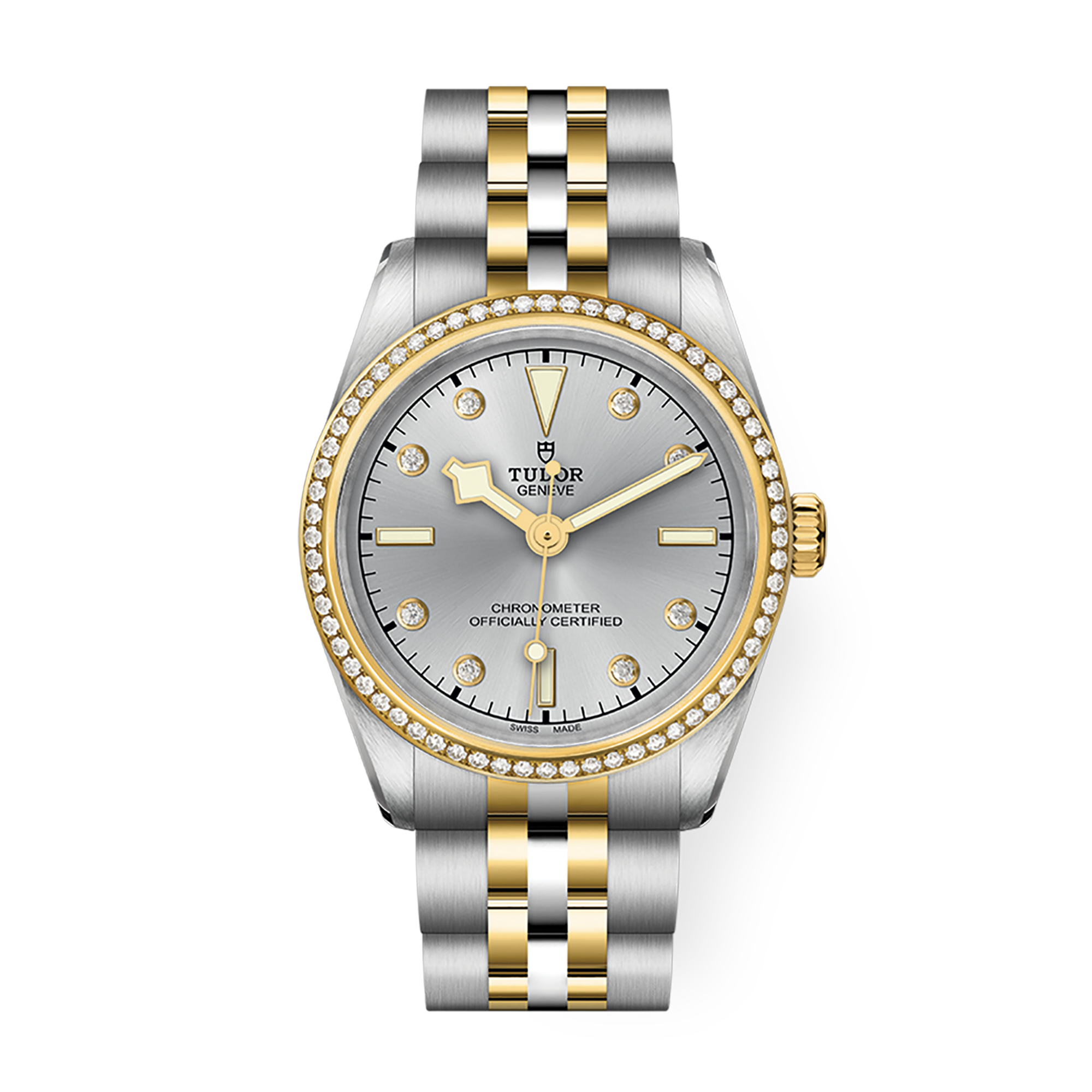Black Bay Yellow Gold & Steel Diamond Silver Dial 31mm Product Image 1