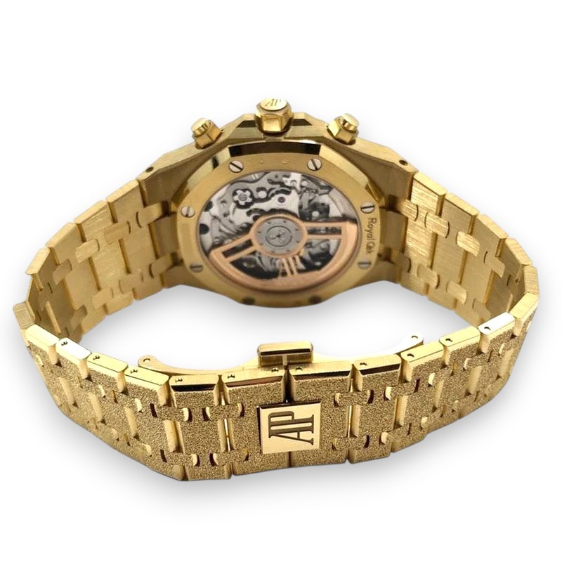 Royal Oak Chronograph Frosted Yellow Gold Champagne Dial 41mm Product Image 4