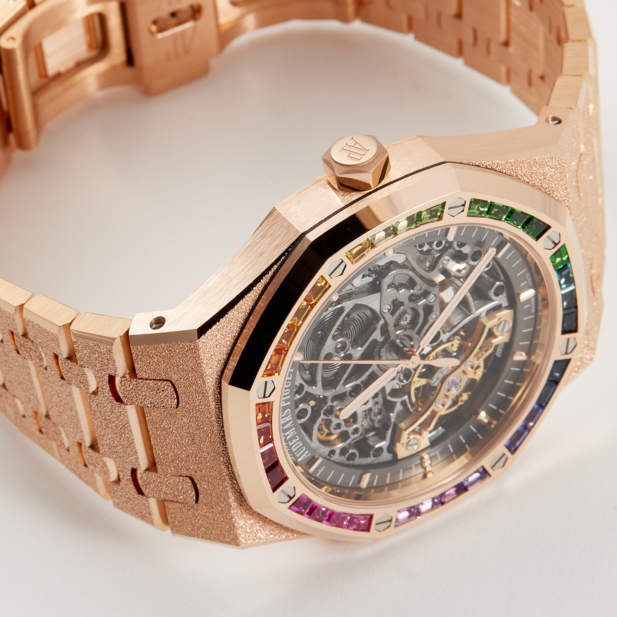 Royal Oak Double Balance Wheel Openworked Rose Gold Rainbow 41mm Product Image 3