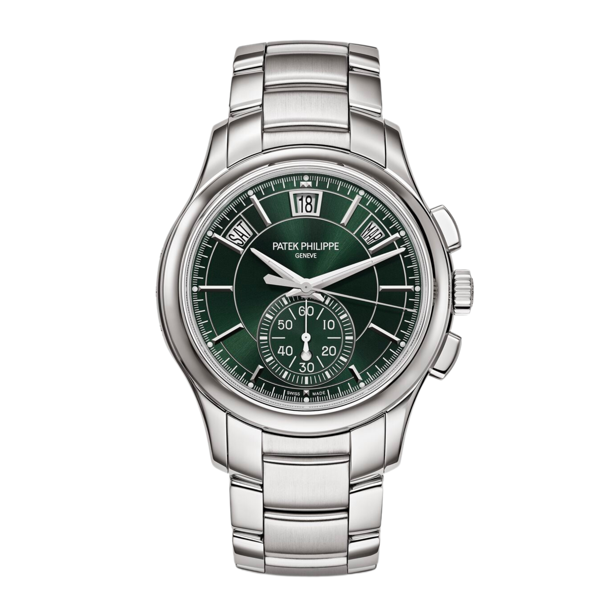 Annual Calendar Chronograph Steel Green Dial 42mm Product Image 1