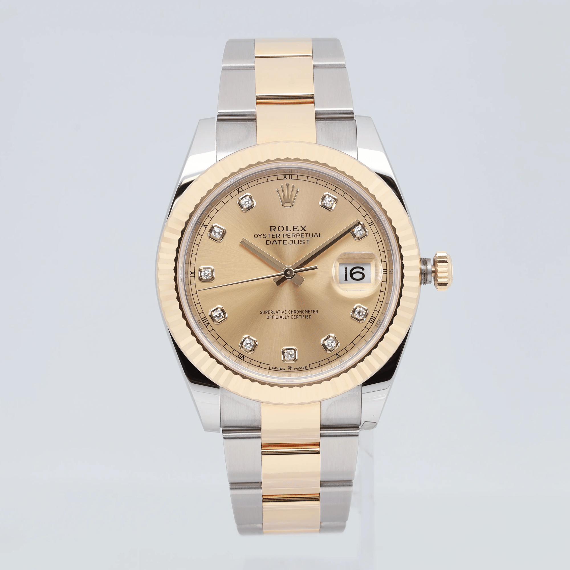 Datejust Yellow Gold & Steel Champagne Dial 41mm Product Image 1