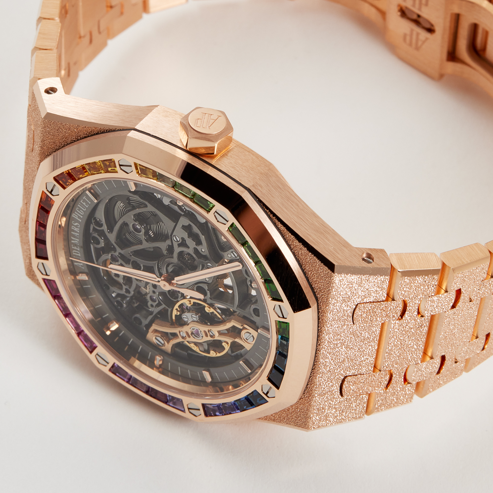 Royal Oak Double Balance Wheel Openworked Rose Gold Rainbow 41mm Product Image 2