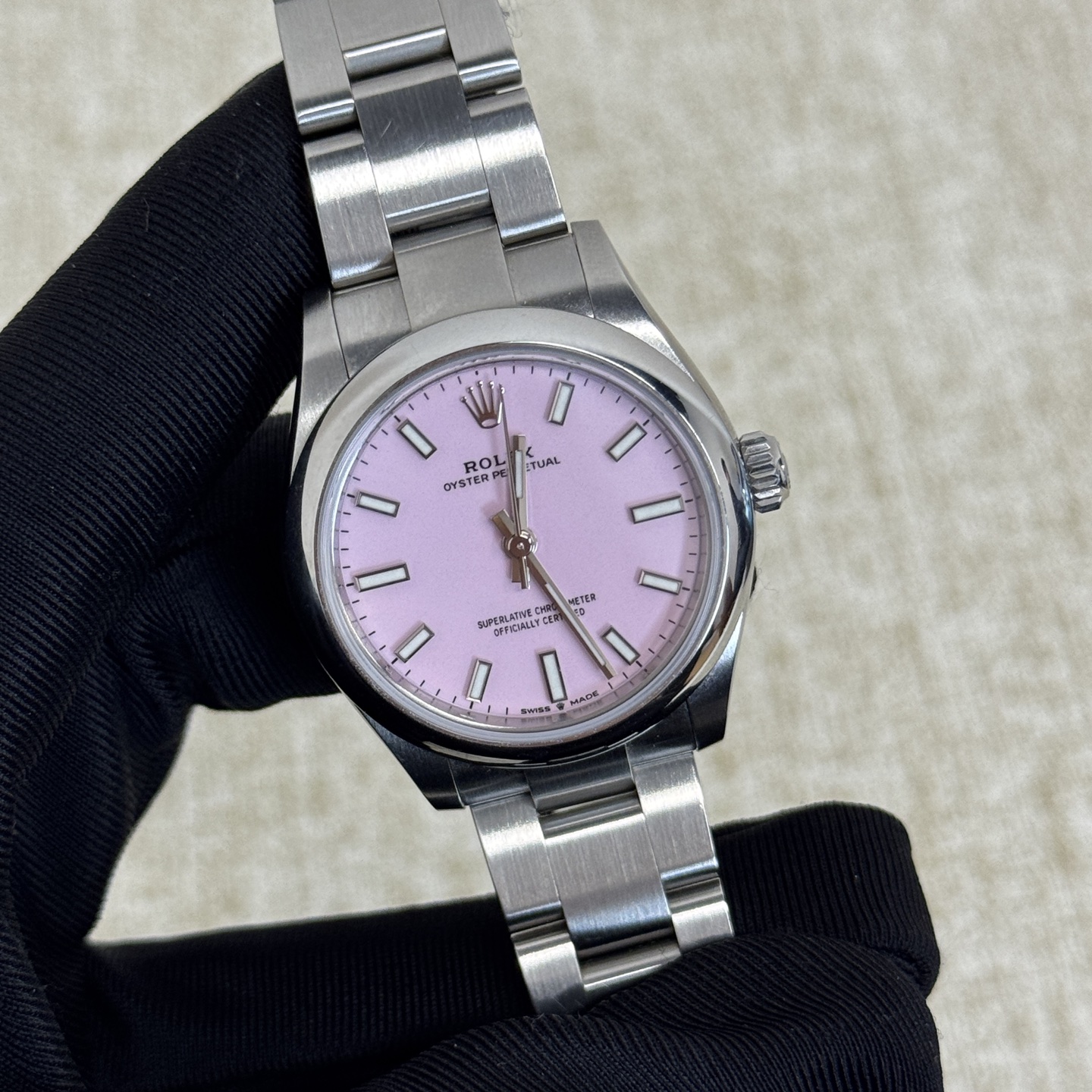 Oyster Perpetual Steel Pink Dial 31mm Product Image 4