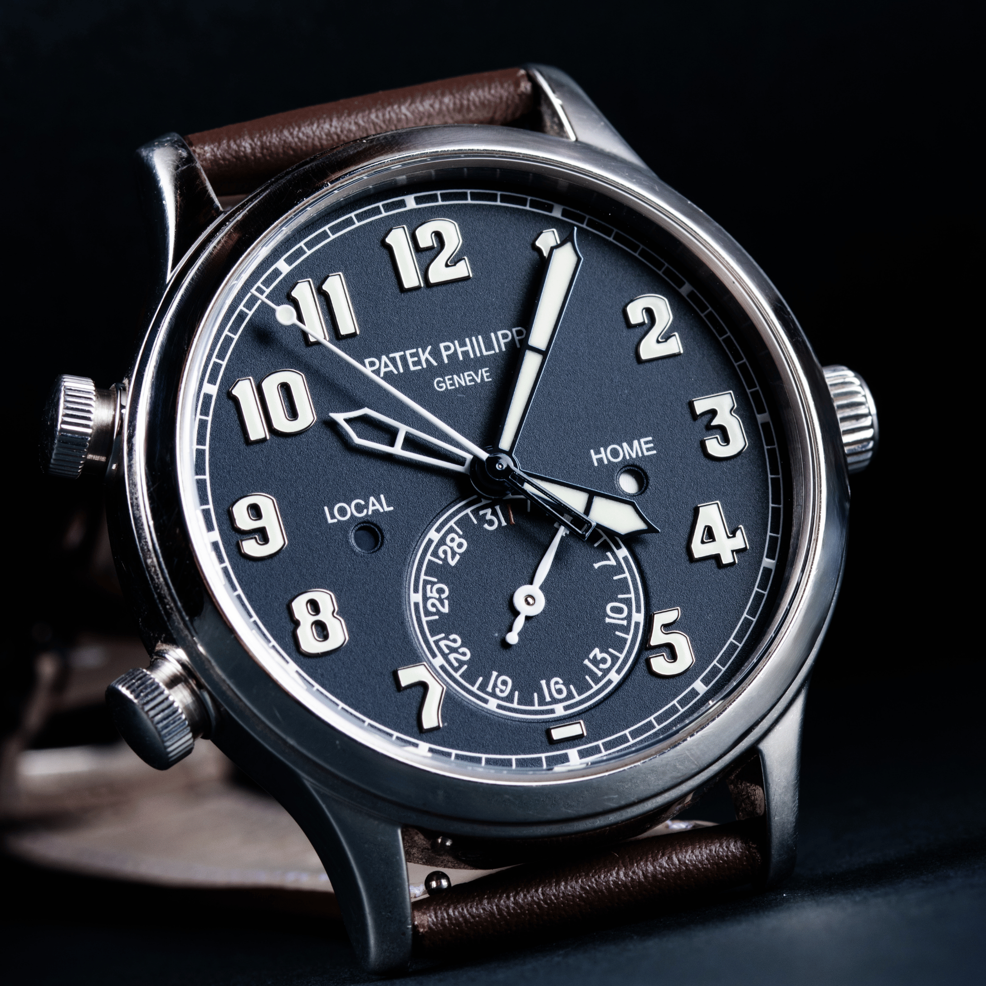 Complications Calatrava Pilot Travel Time White Gold Blue Dial 42mm Product Image 2