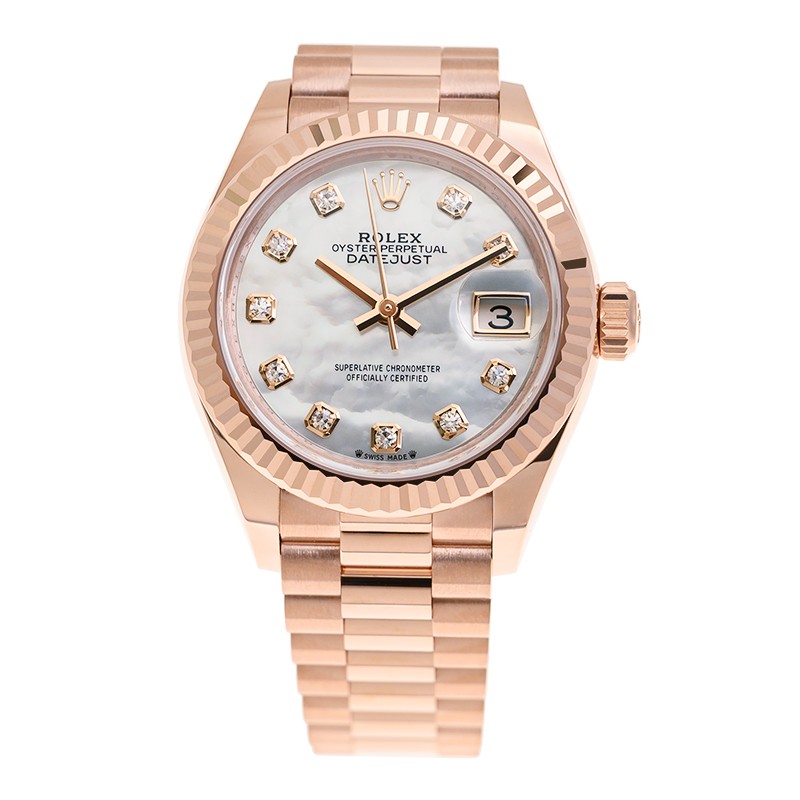Lady-Datejust Rose Gold Mother of Pearl Dial 28mm Product Image 1