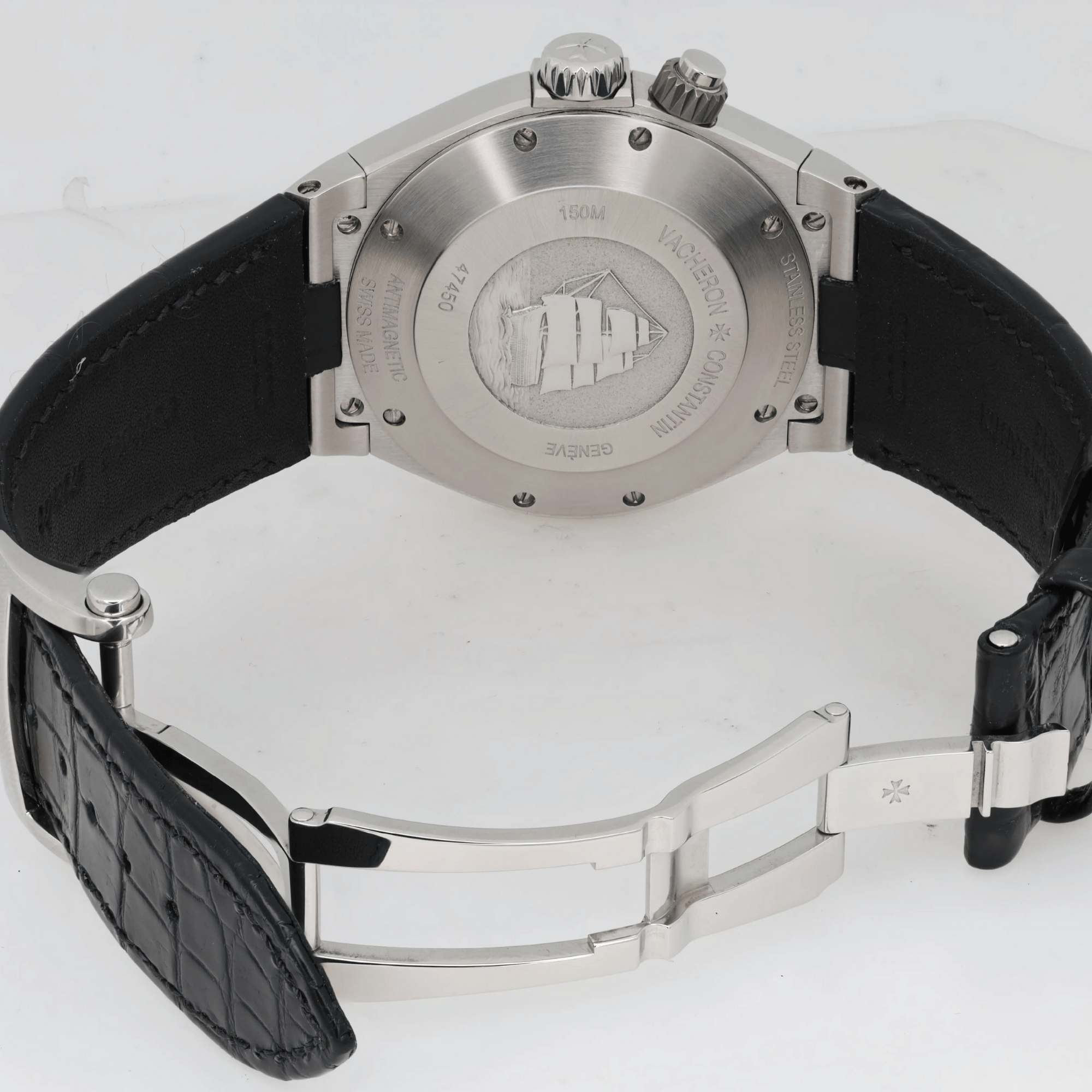 Overseas Dual Time Titanium & Steel Grey Dial 42mm Product Image 4