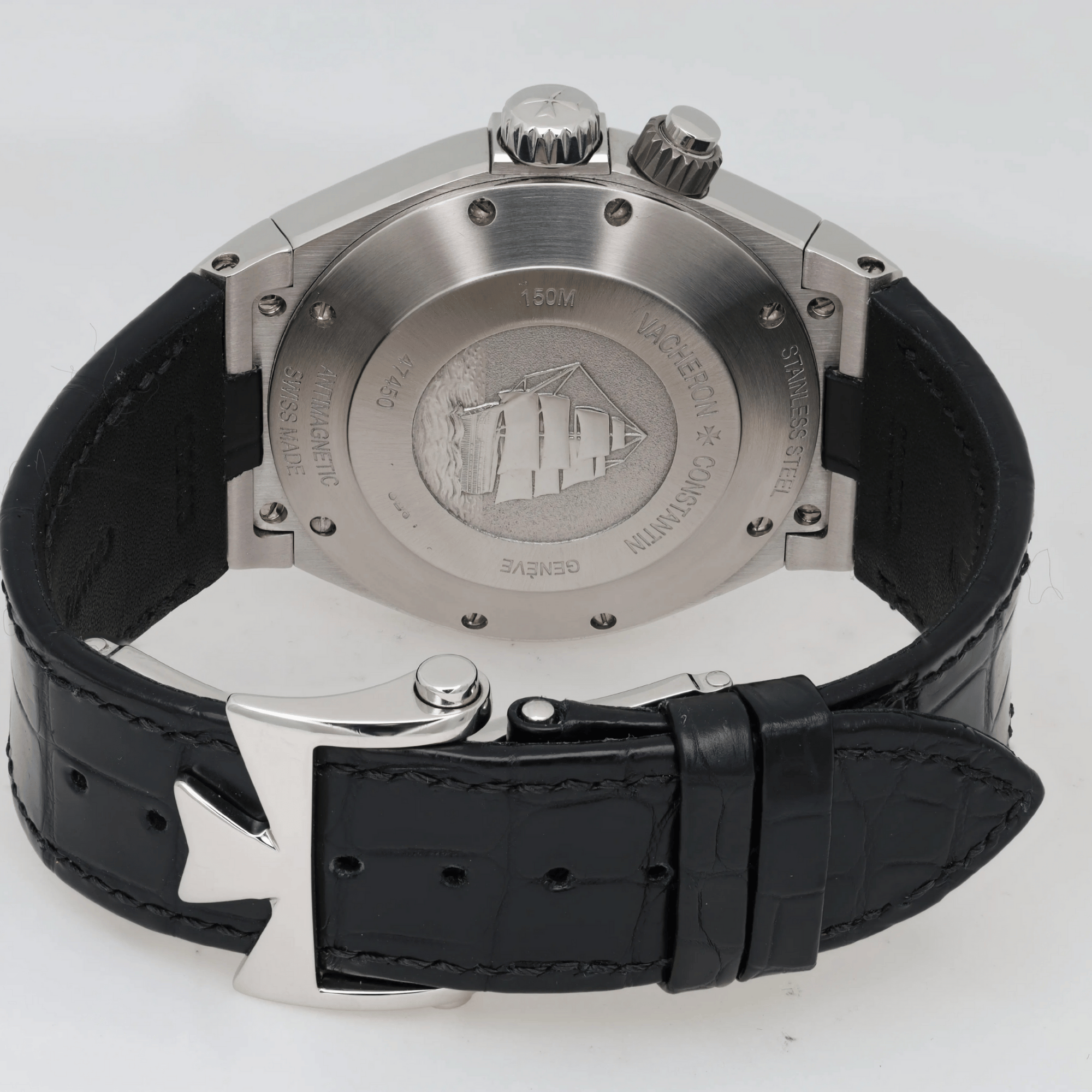 Overseas Dual Time Titanium & Steel Grey Dial 42mm Product Image 5