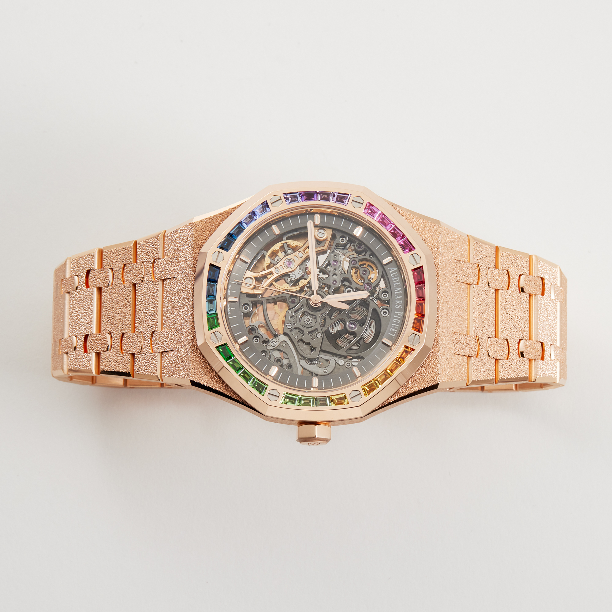 Royal Oak Double Balance Wheel Openworked Rose Gold Rainbow 41mm Product Image 7