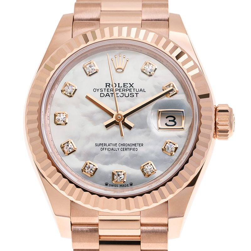 Lady-Datejust Rose Gold Mother of Pearl Dial 28mm Product Image 3