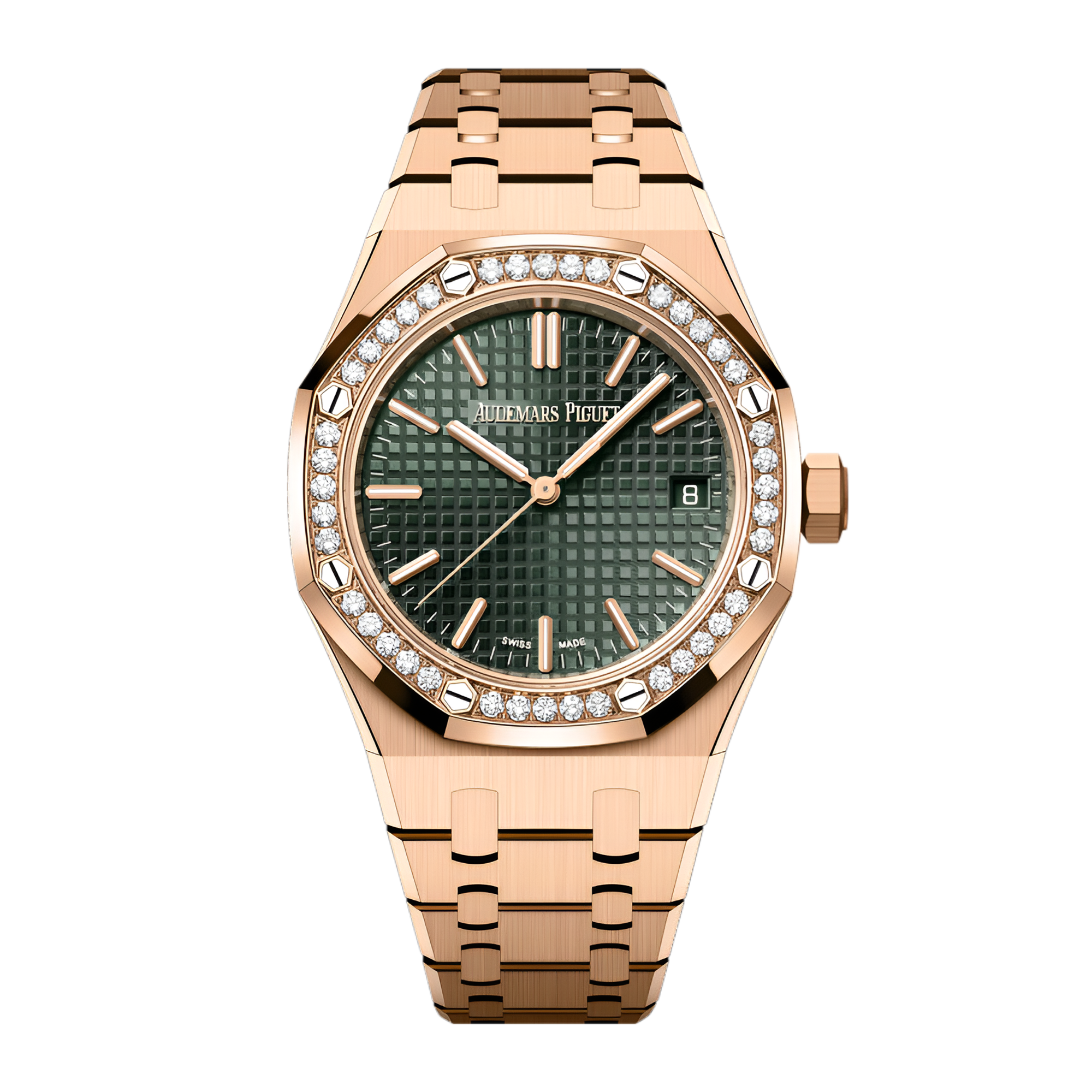 Royal Oak Selfwinding "50th Anniversary" Rose Gold Diamond Green Dial 37mm Product Image 1