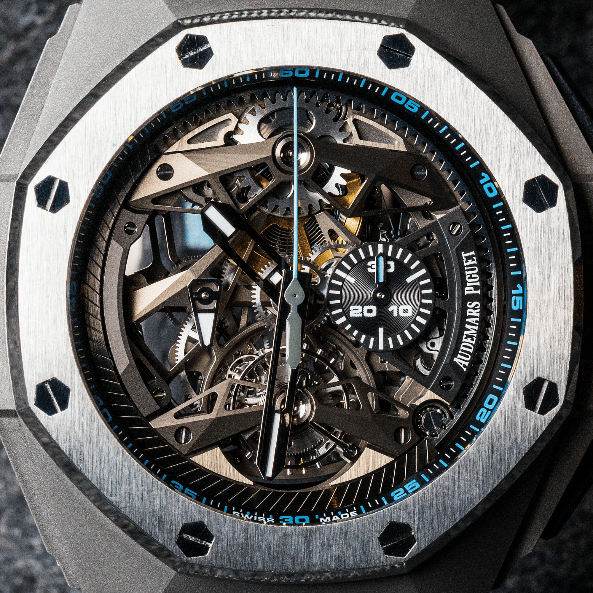Royal Oak Concept Tourbillon Chronograph Openworked Titanium Skeleton Dial 44mm Product Image 4