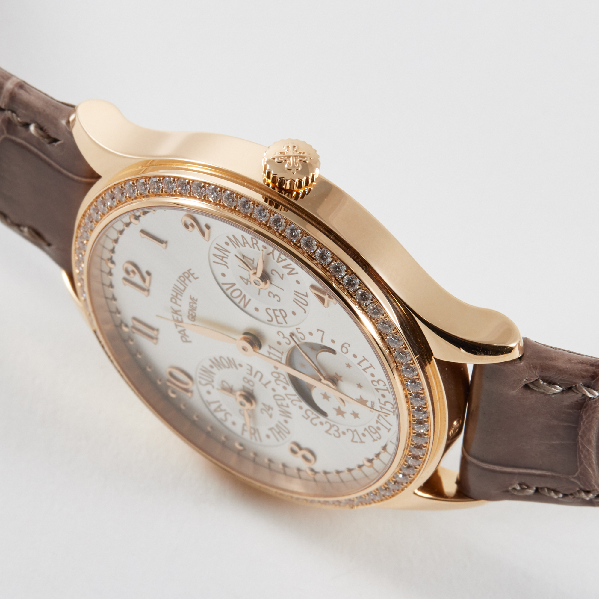 Perpetual Calendar Rose Gold Diamond White Dial 35mm Product Image 3