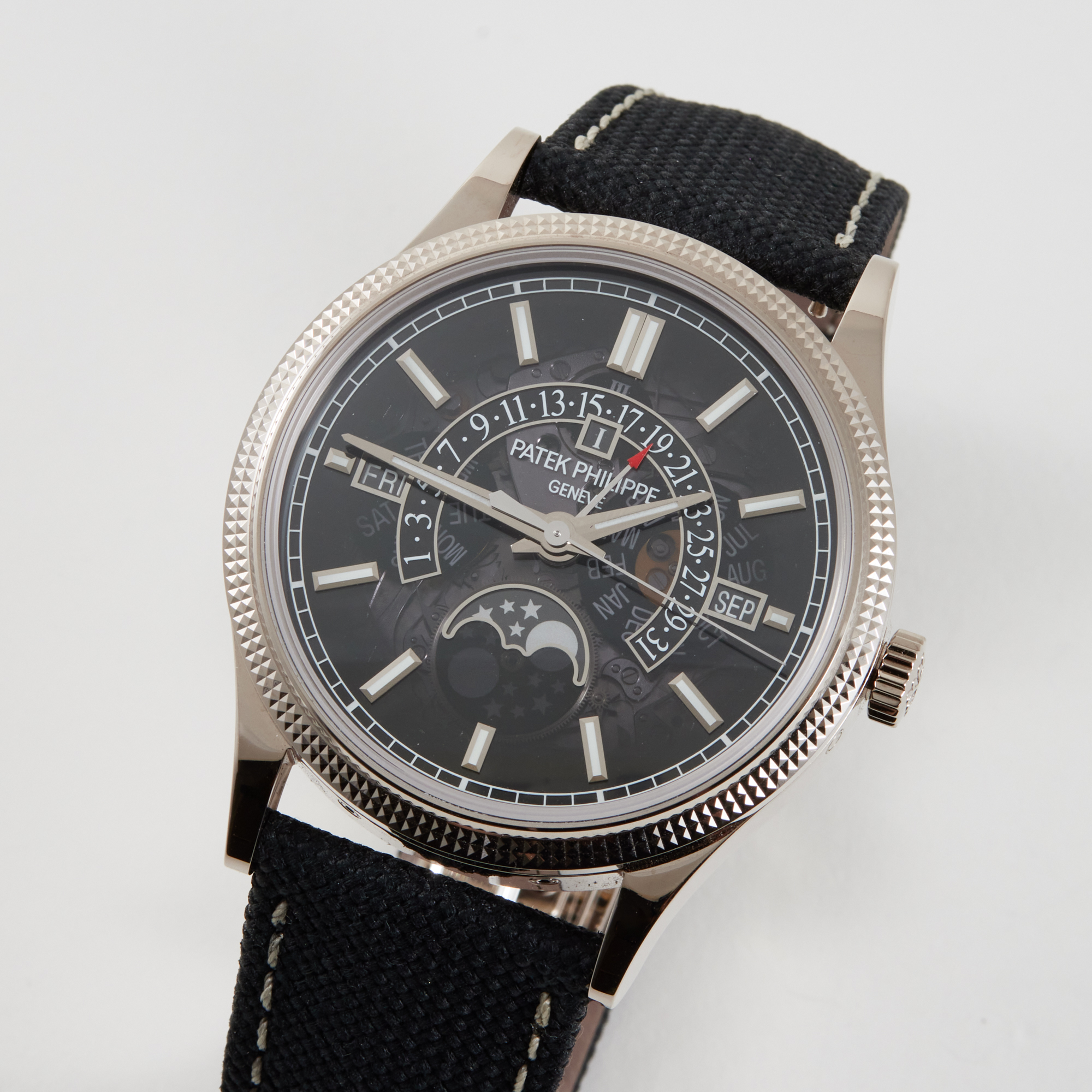 Perpetual Calendar White Gold Grey Skeleton Dial 39mm Product Image 1