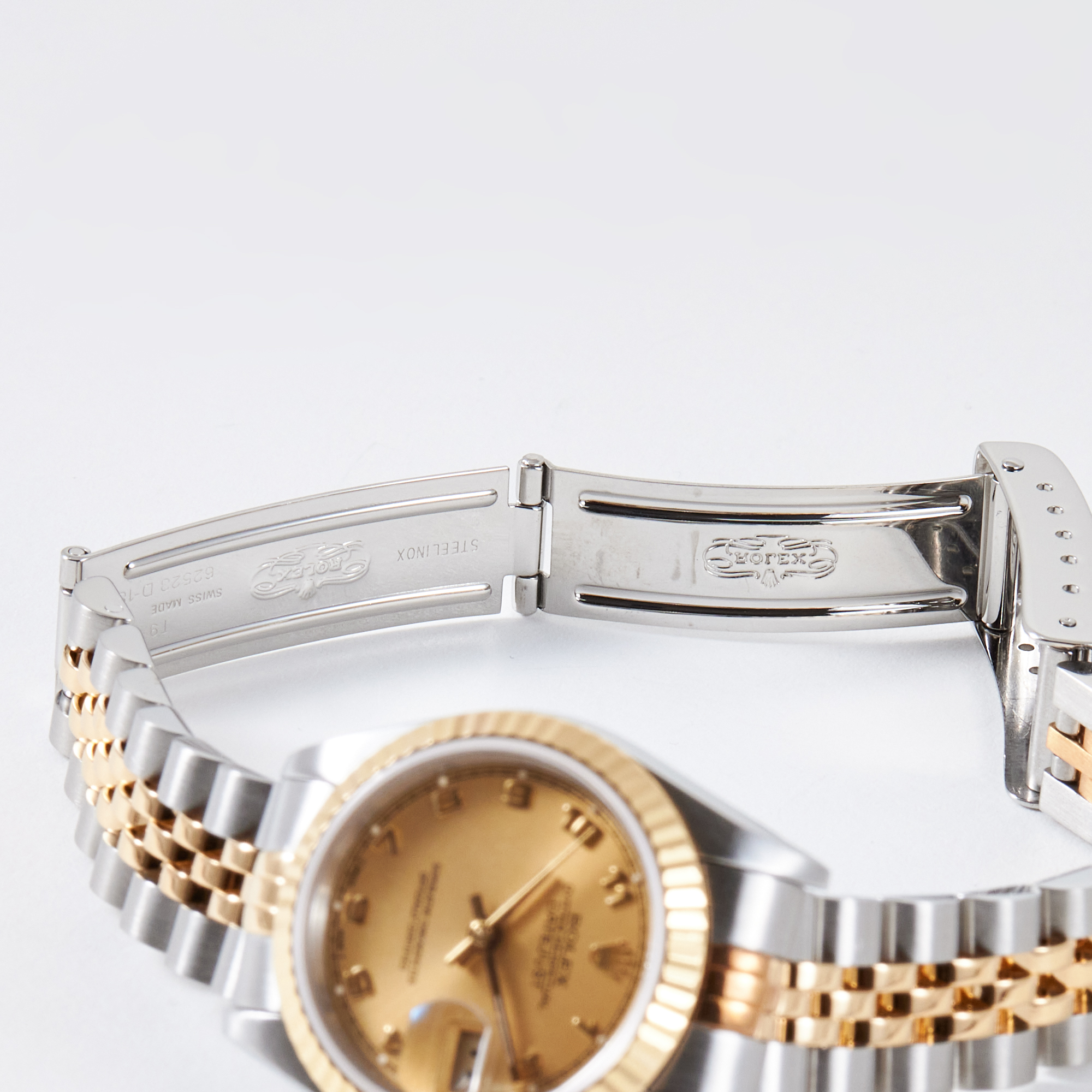 Vintage Datejust Yellow Gold & Steel Jubilee Champagne Arabic Dial 26mm Product Image 9