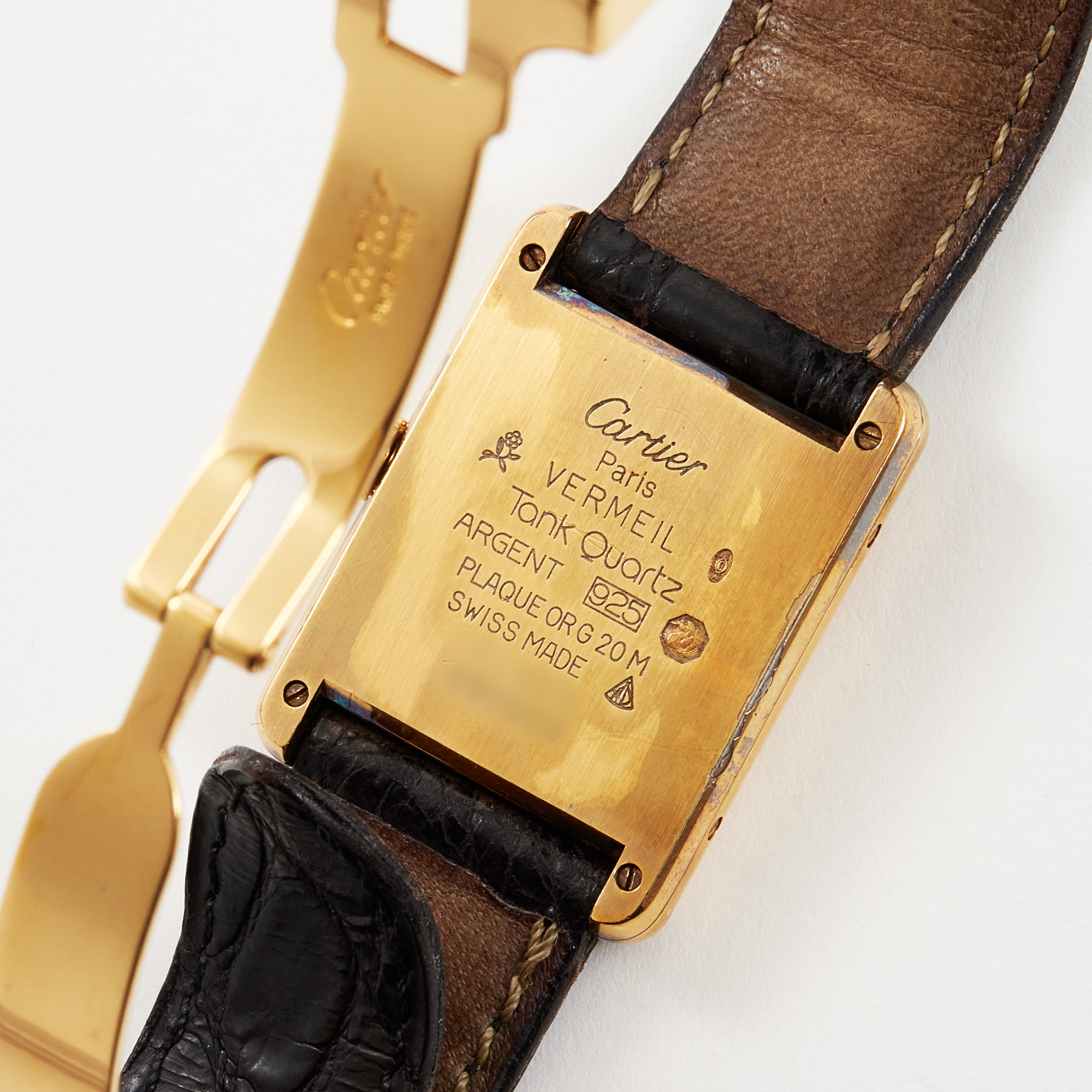 Tank Vermeil Gold Plated Black Dial 20mm Product Image 7