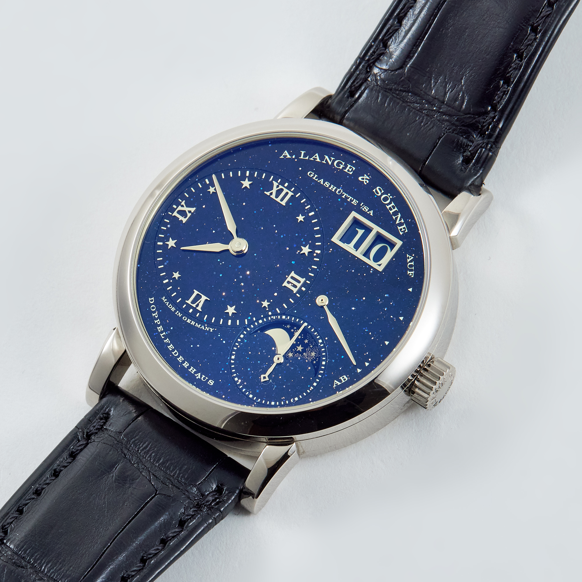 Lange 1 Moonphase White Gold Blue Dial 36mm Product Image 1