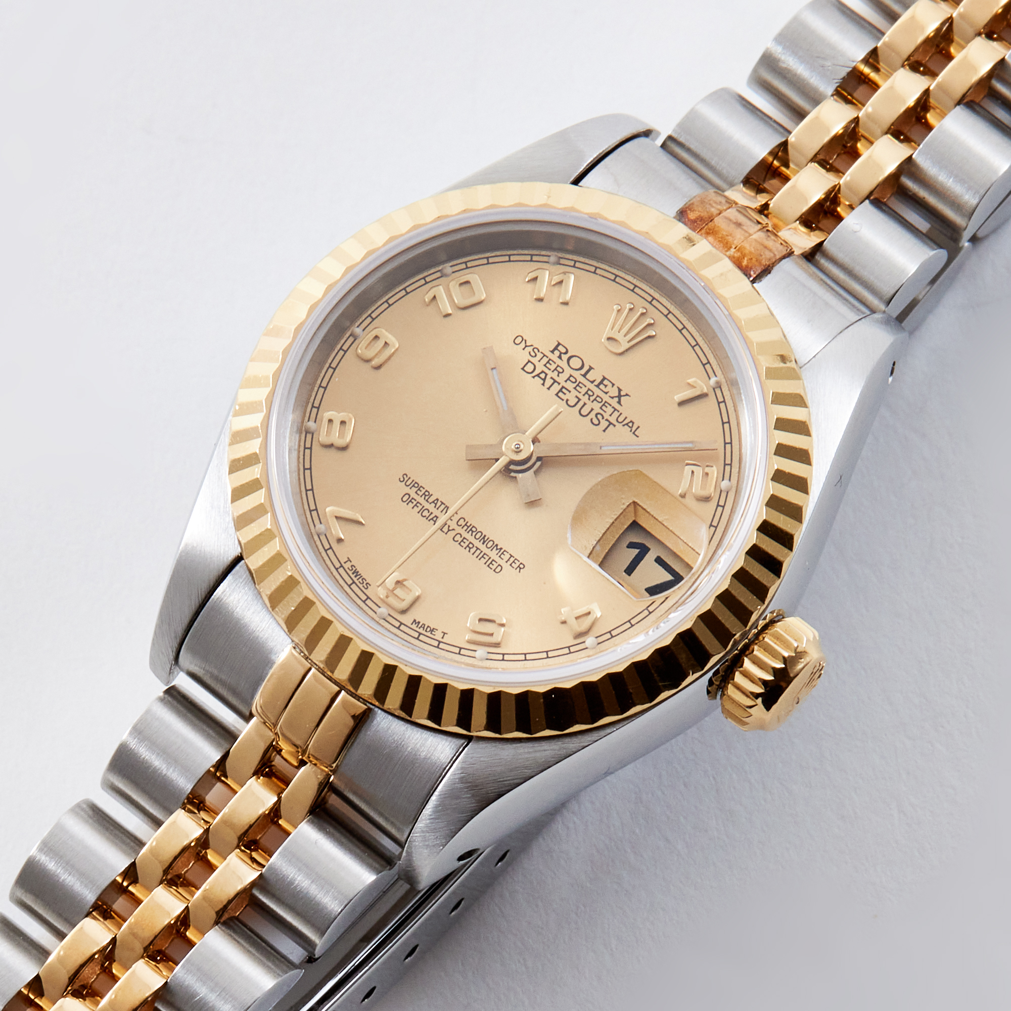 Vintage Datejust Yellow Gold & Steel Jubilee Champagne Arabic Dial 26mm Product Image 1