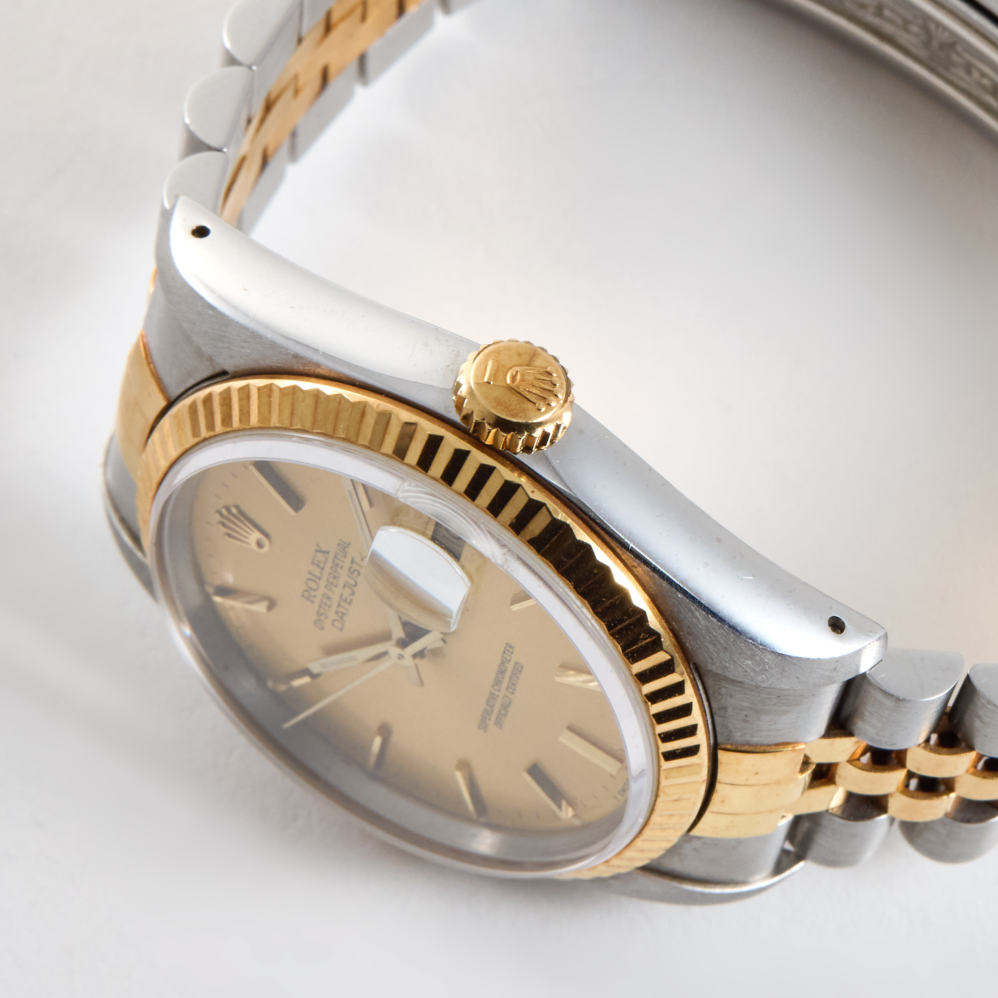 Vintage Datejust Yellow Gold & Steel Jubilee Champagne Dial 36mm Product Image 3