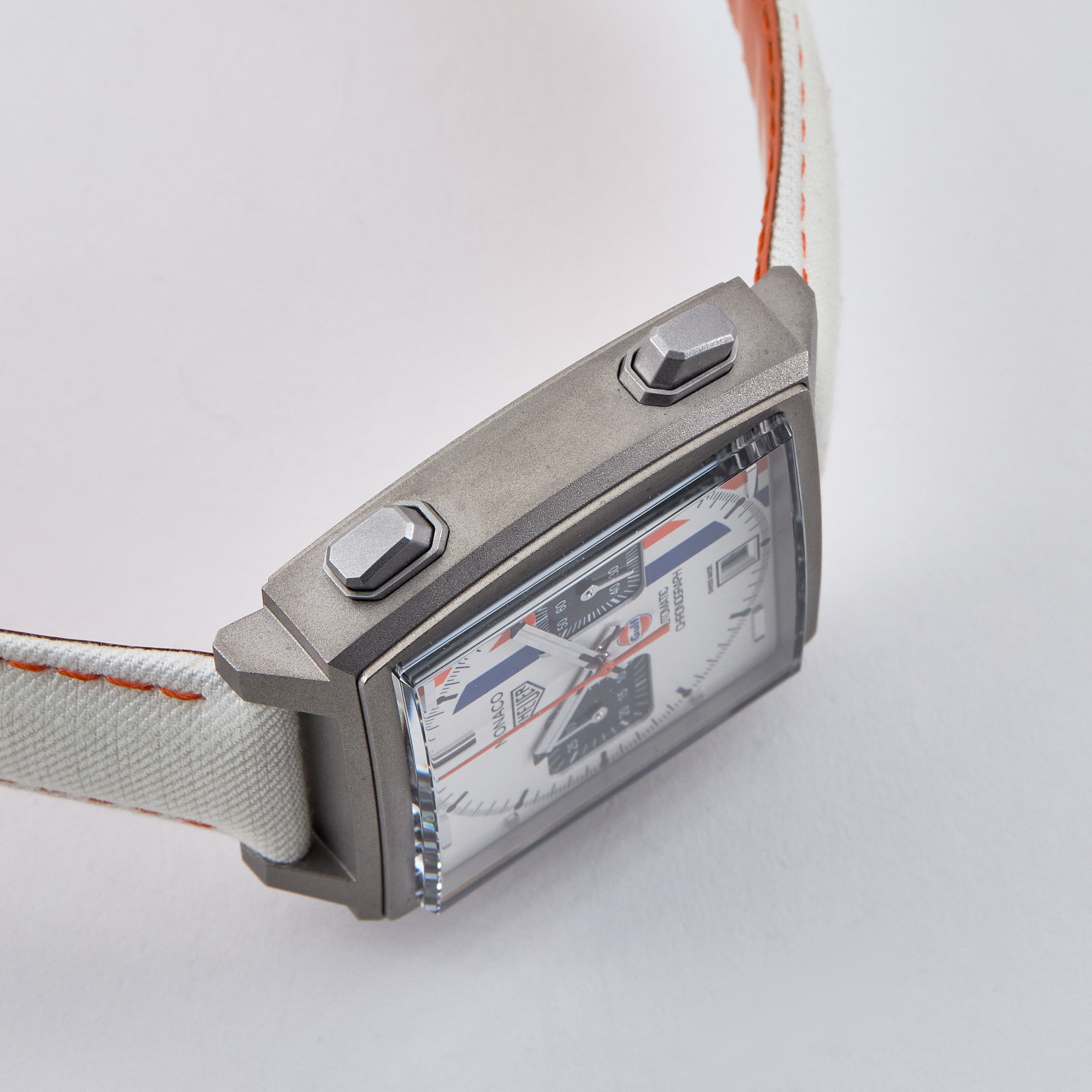 Monaco Chronograph x Gulf Titanium Silver Dial 39mm Product Image 4