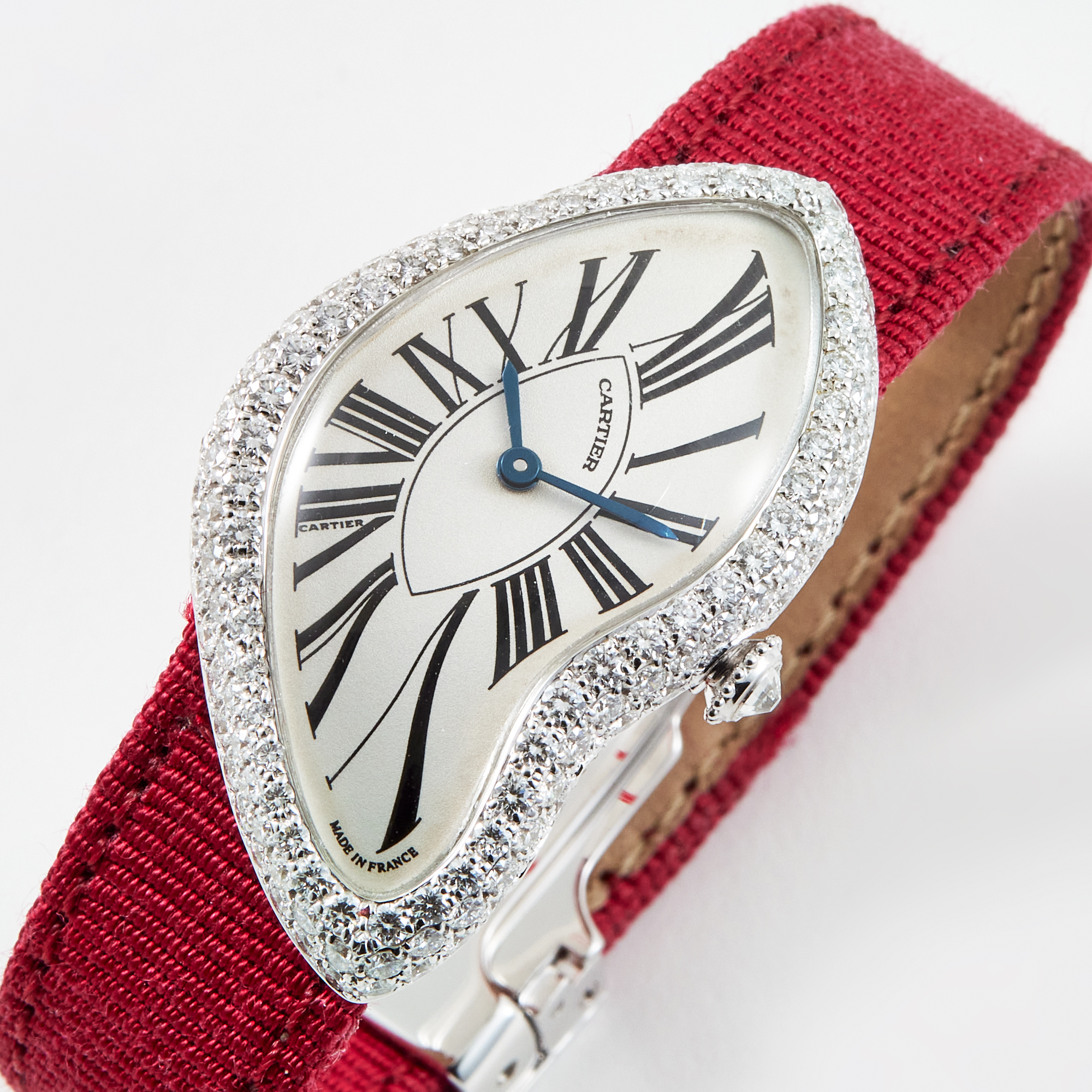 Crash de Cartier White Gold Diamond White Dial 25mm Product Image 1